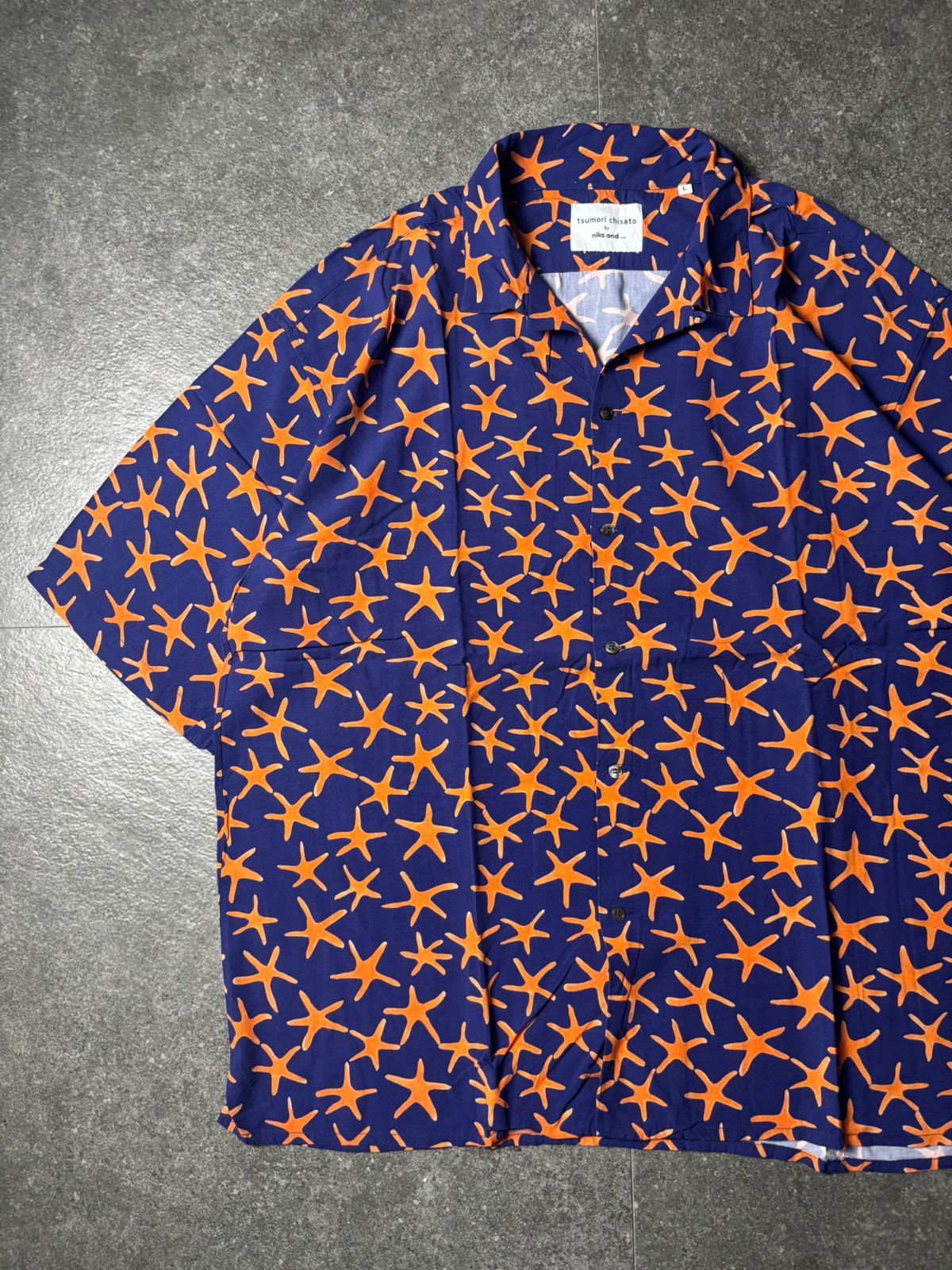 Tsumori Chisato Tsumori Chisato Niko And Star Open Collar Shirt Size US L / EU 52-54 / 3 - 2 Thumbnail