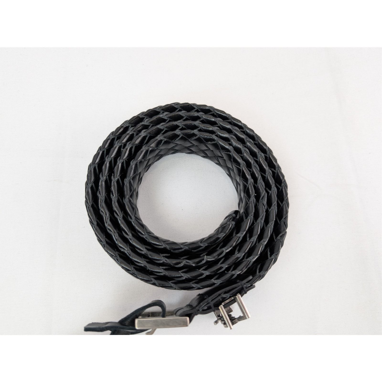 Saint Laurent Paris o1rshd1 Size: 95 / YSL Cintura Misfits C/Tresse Belt Black Size 38 - 3 Thumbnail