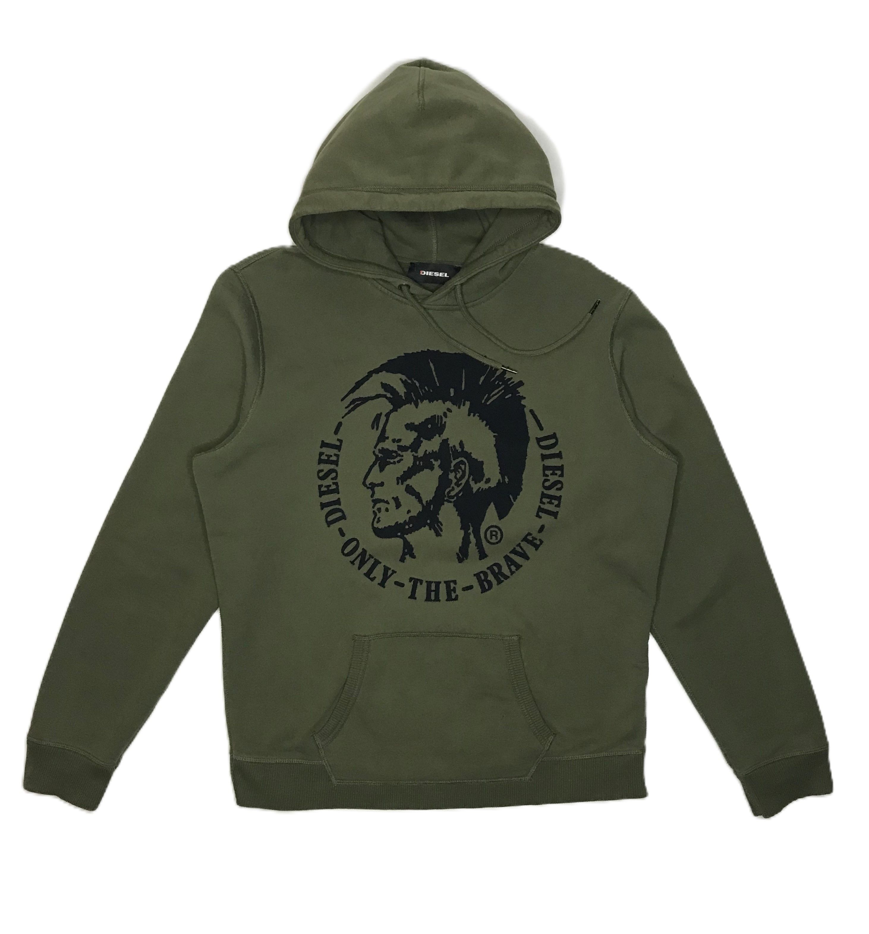 Diesel Diesel Mens Hoodie Pullover Only The Brave Collection Size US L / EU 52-54 / 3 - 2 Thumbnail