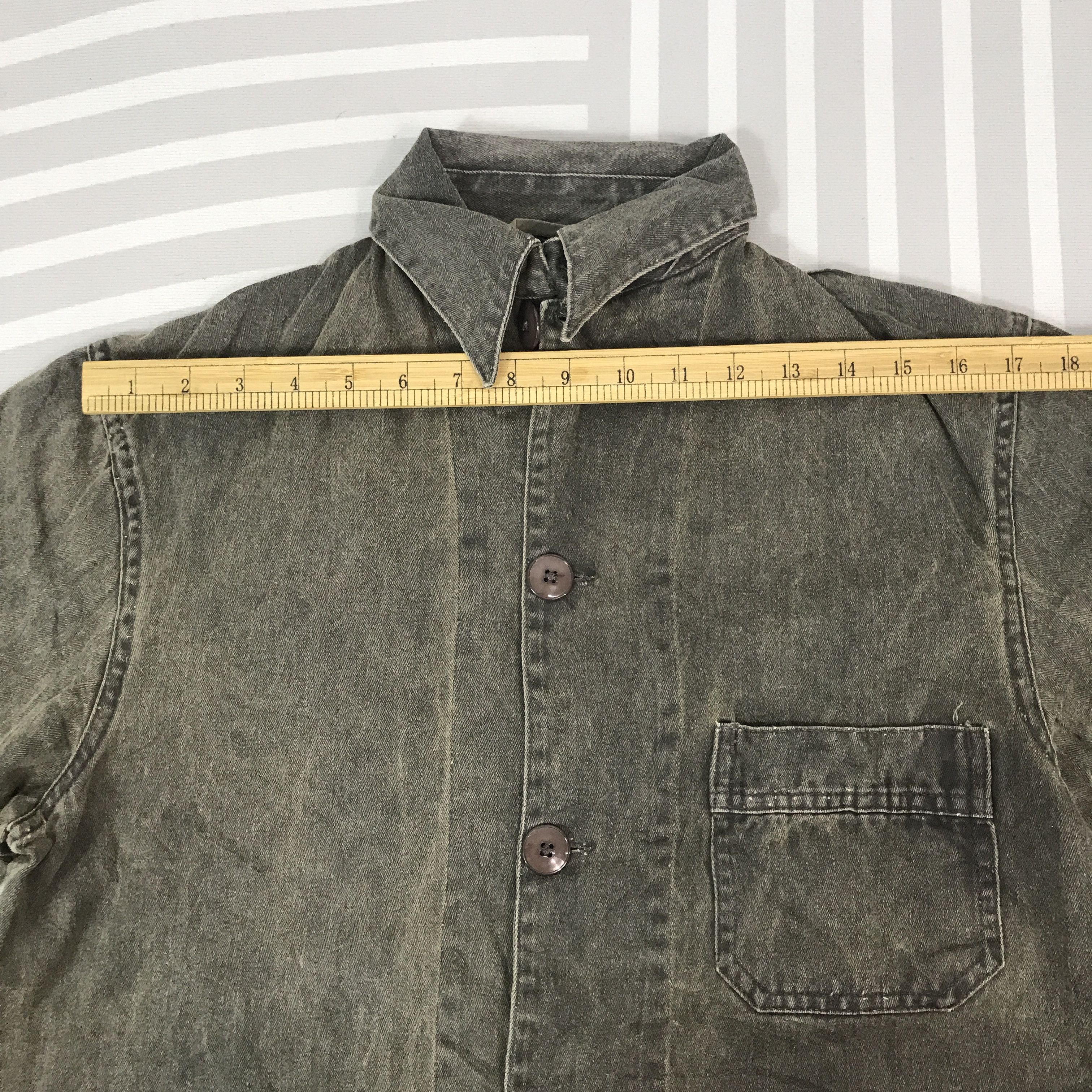 Danton × Vintage Vintage Danton Black faded Button Jacket Size US L / EU 52-54 / 3 - 5 Thumbnail
