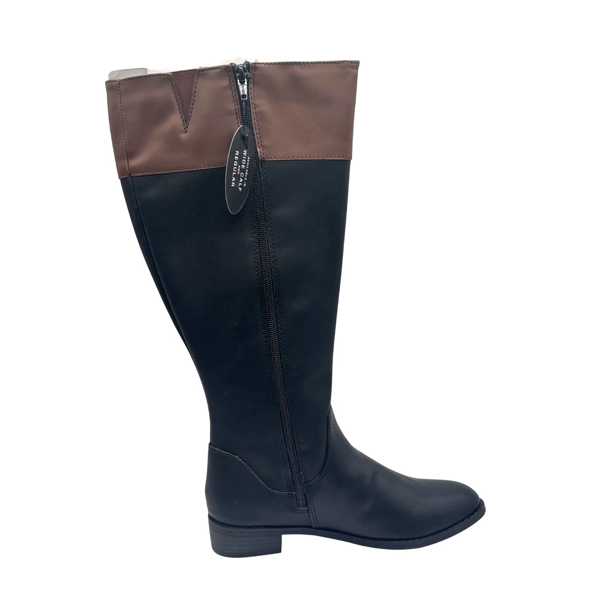 Other Karen Scott Deliee2 Riding Boots, Black/Cognac, 6,M, Wide C Size US 6 / IT 36 - 4 Thumbnail