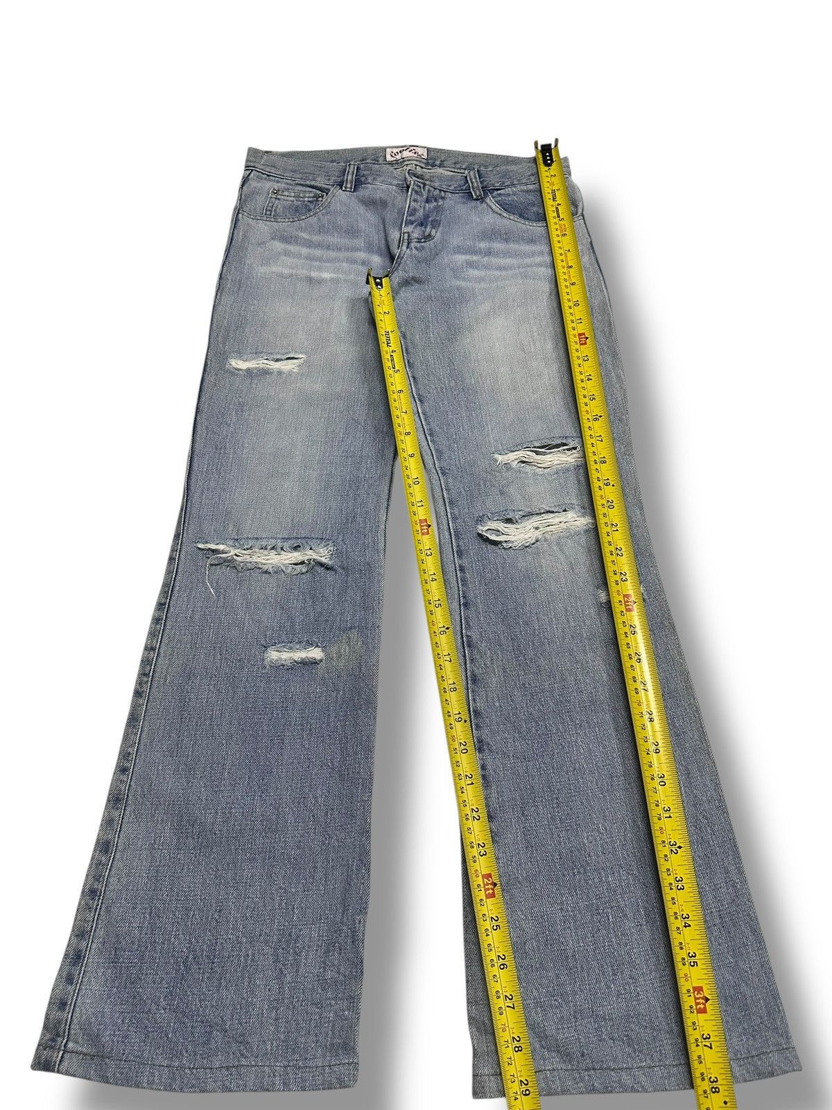 Japanese Brand Distressed Vintage Foolish Japan Jeans Wideleg Style Faded Size US 31 - 12 Thumbnail