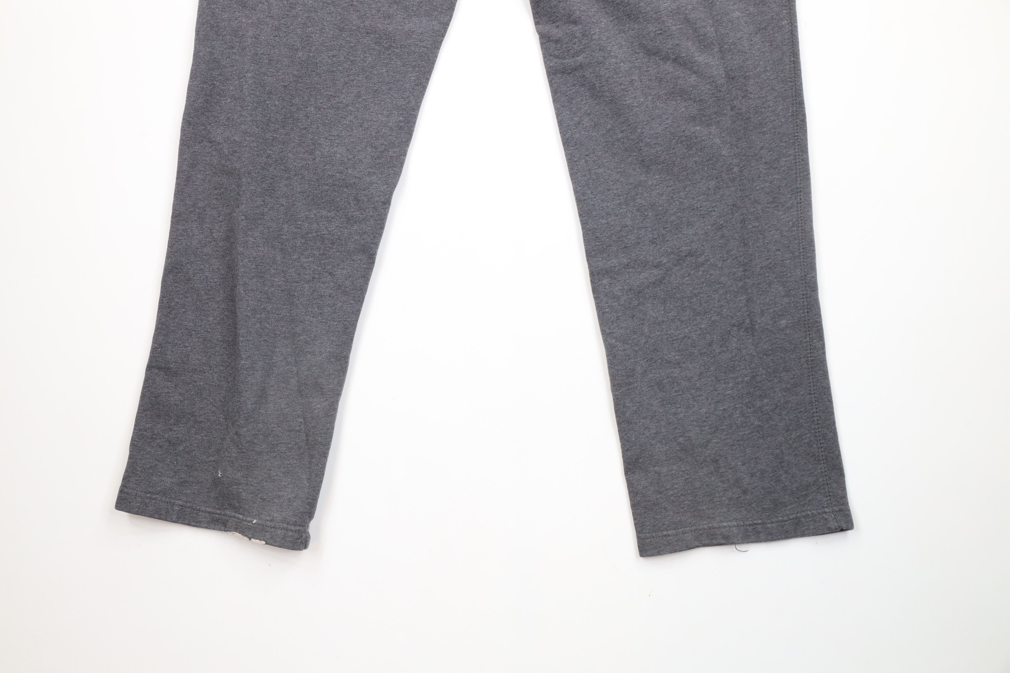 Nike × Vintage Vintage Nike Mini Swoosh Wide Leg Sweatpants Heather Gray Size US 34 / EU 50 - 11 Thumbnail