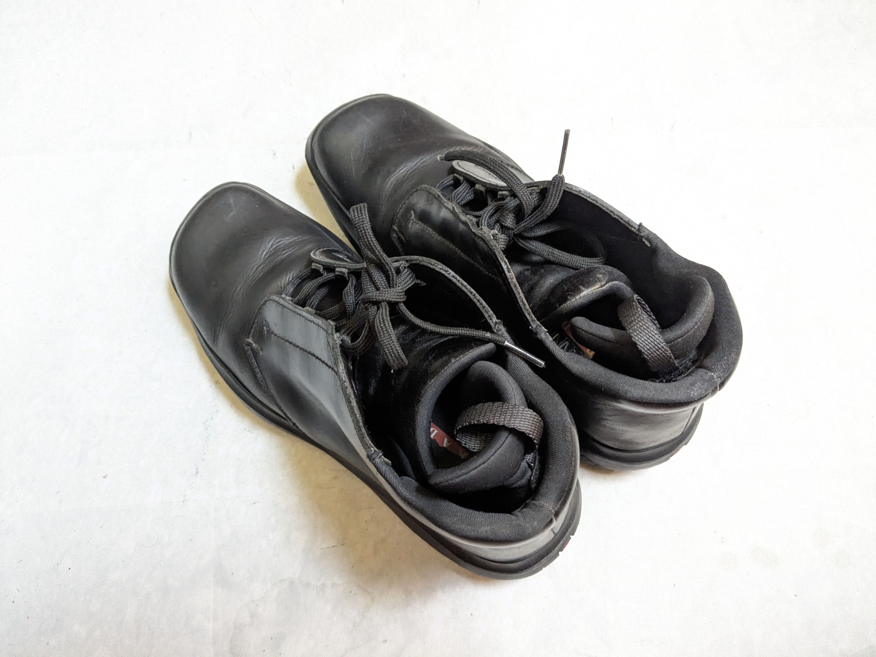 Prada Prada Boots Black Leather 10 High Tops Vibram Y2K Size US 10 / EU 43 - 15 Thumbnail