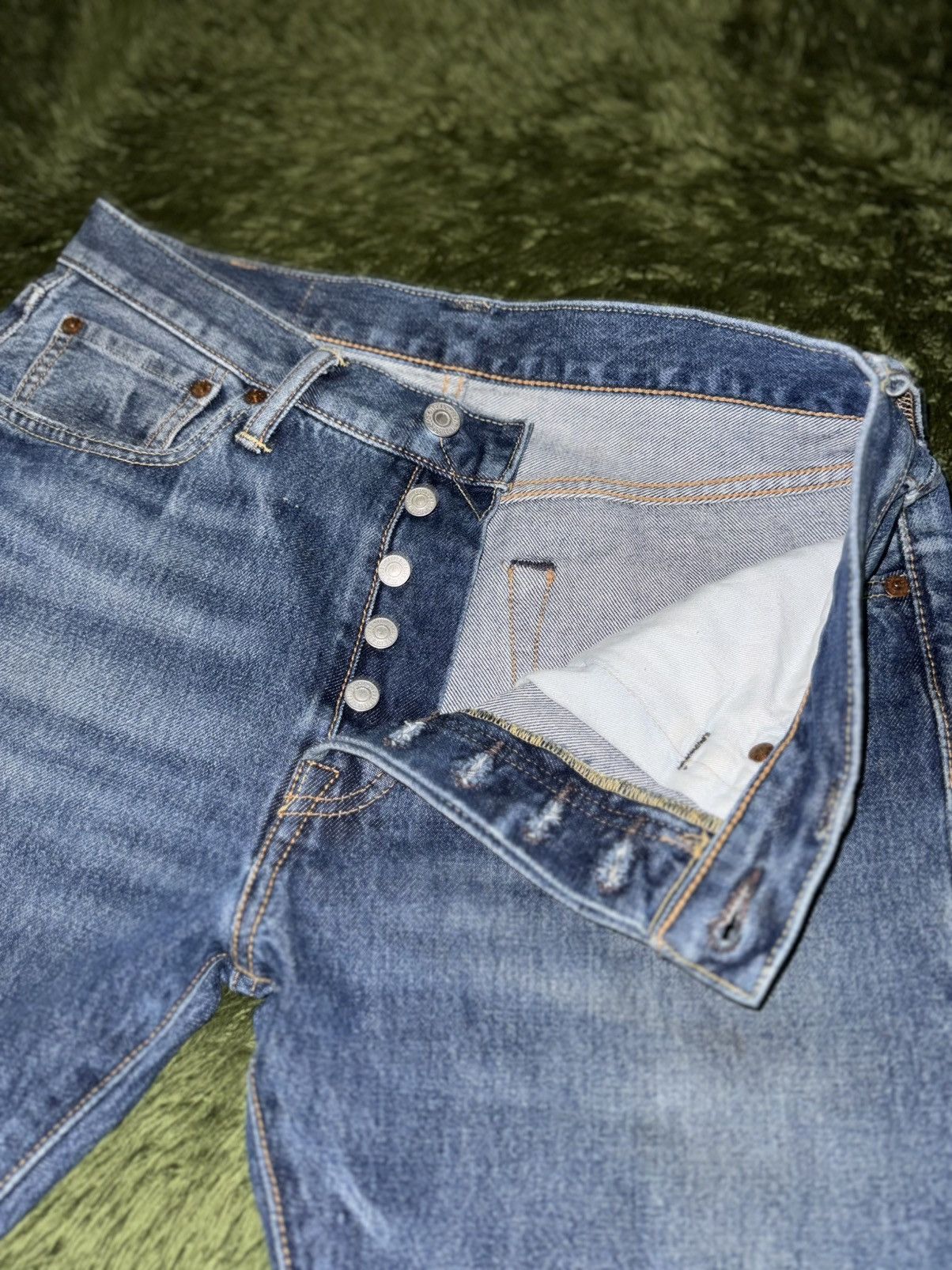Levi's [W31/L32] Levi’s 501 S washed Leather label Denim Pants Size US 31 - 3 Thumbnail