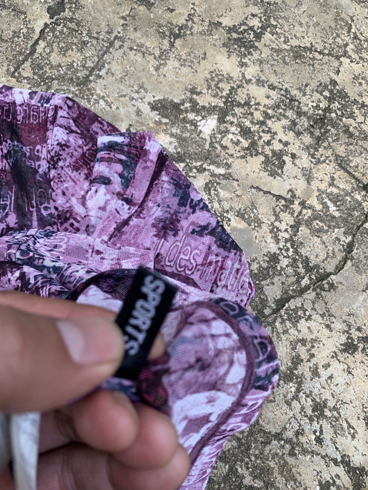 If Six Was Nine × Japanese Brand × Le Grande Bleu (L.G.B.) y2k Echo Sports Pink Purple Poem Words Longsleeve Mesh Top Size M / US 6-8 / IT 42-44 - 7 Thumbnail