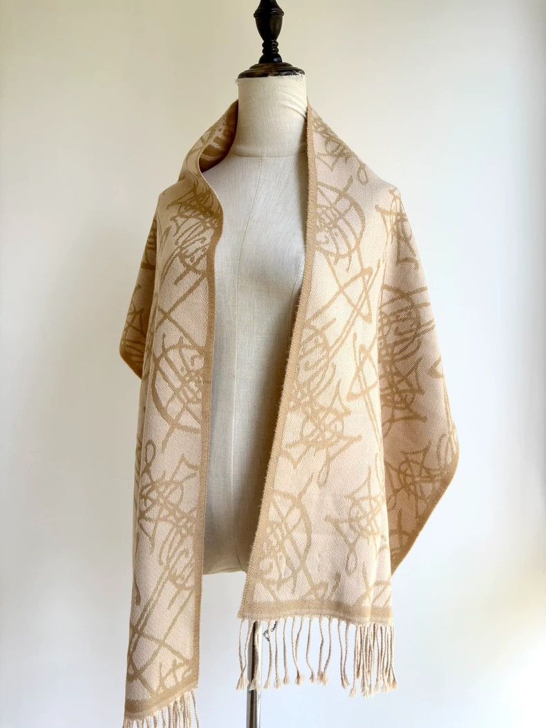 Vivienne Westwood Vivienne Westwood A Saturn scarf with a beige double-sided Size ONE SIZE - 3 Thumbnail