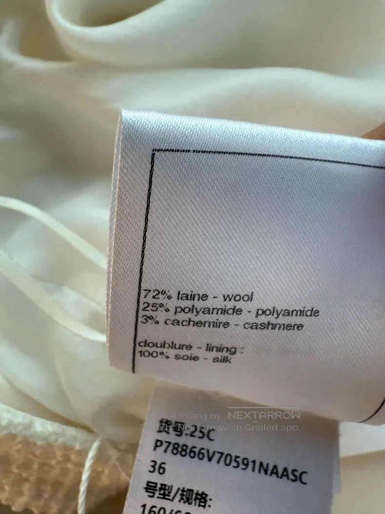 Chanel Chanel 25c white with white skirt Size 24" / US 00 / IT 34 - 8 Thumbnail