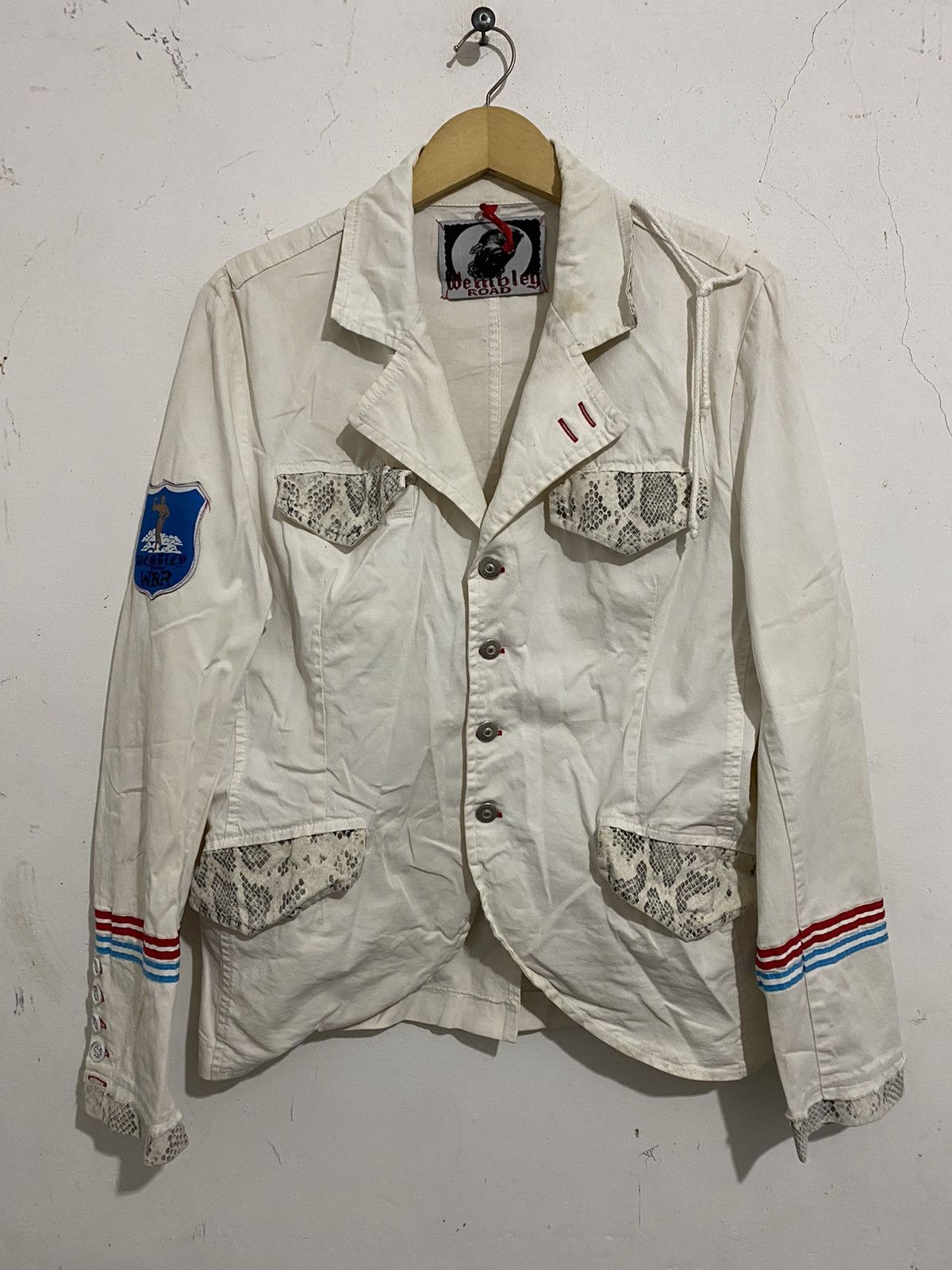 If Six Was Nine × Japanese Brand × Le Grande Bleu (L.G.B.) 💸BINDINGOFFER💸Wembley road Japanese Blazzer Snake Skin Size US M / EU 48-50 / 2 - 1 Thumbnail