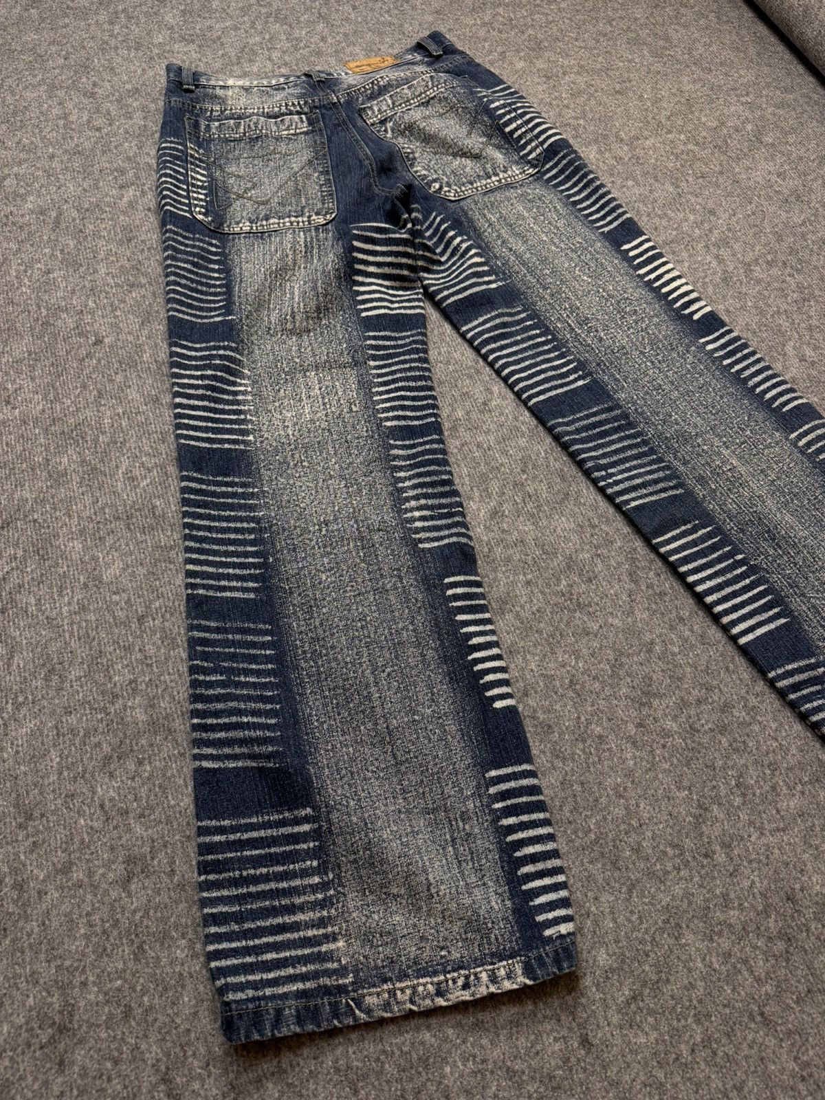Hysteric Glamour × Japanese Brand × Vintage Vintage pants y2k denim flared baggy distressed japan style Size 32" / US 10 / IT 46 - 3 Thumbnail