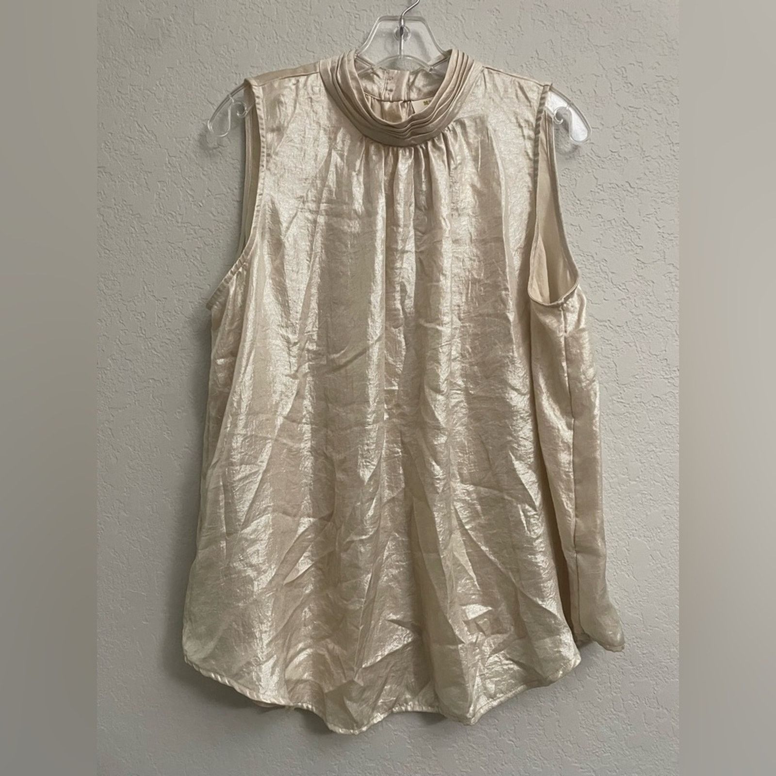 Anthropologie Maeve Anthropologie Romilly Sleeveless Blouse Women 16W Size XXL / US 16-18 / IT 52-54 - 1 Thumbnail