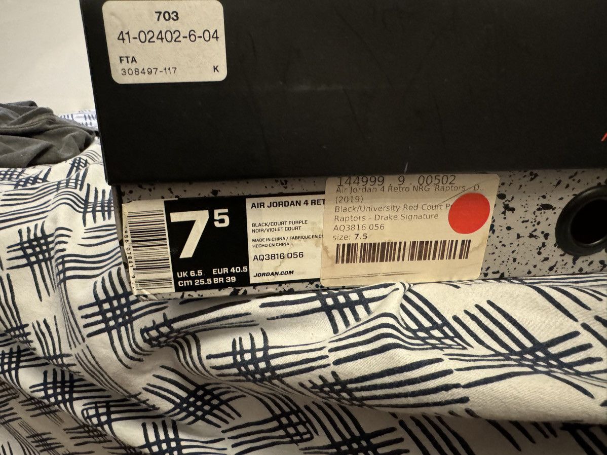 Jordan Brand Jordan 4 raptors Size US 7.5 / EU 40-41 - 6 Thumbnail