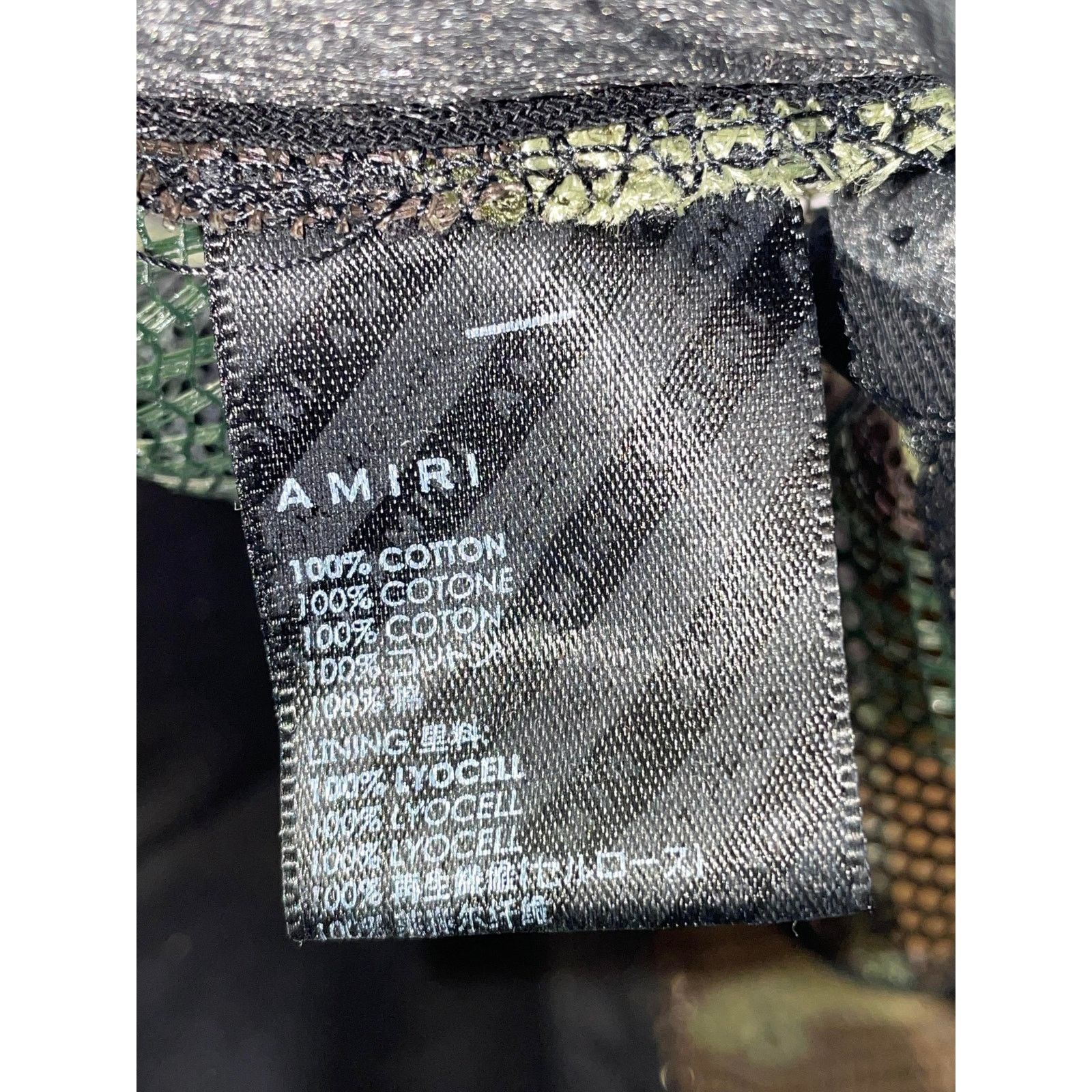 Amiri Amiri Orange Core Logo Camo Hat Size ONE SIZE - 6 Thumbnail