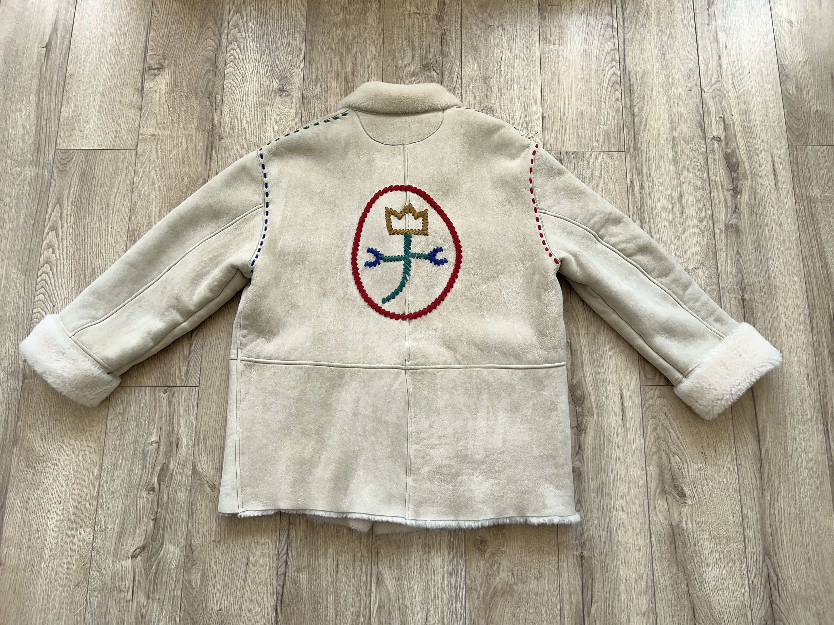 Designer × Jean Charles De Castelbajac Unique Castelbajac Tricot Sheepskin Coat Jacket Shearling Size M / US 6-8 / IT 42-44 - 1 Thumbnail