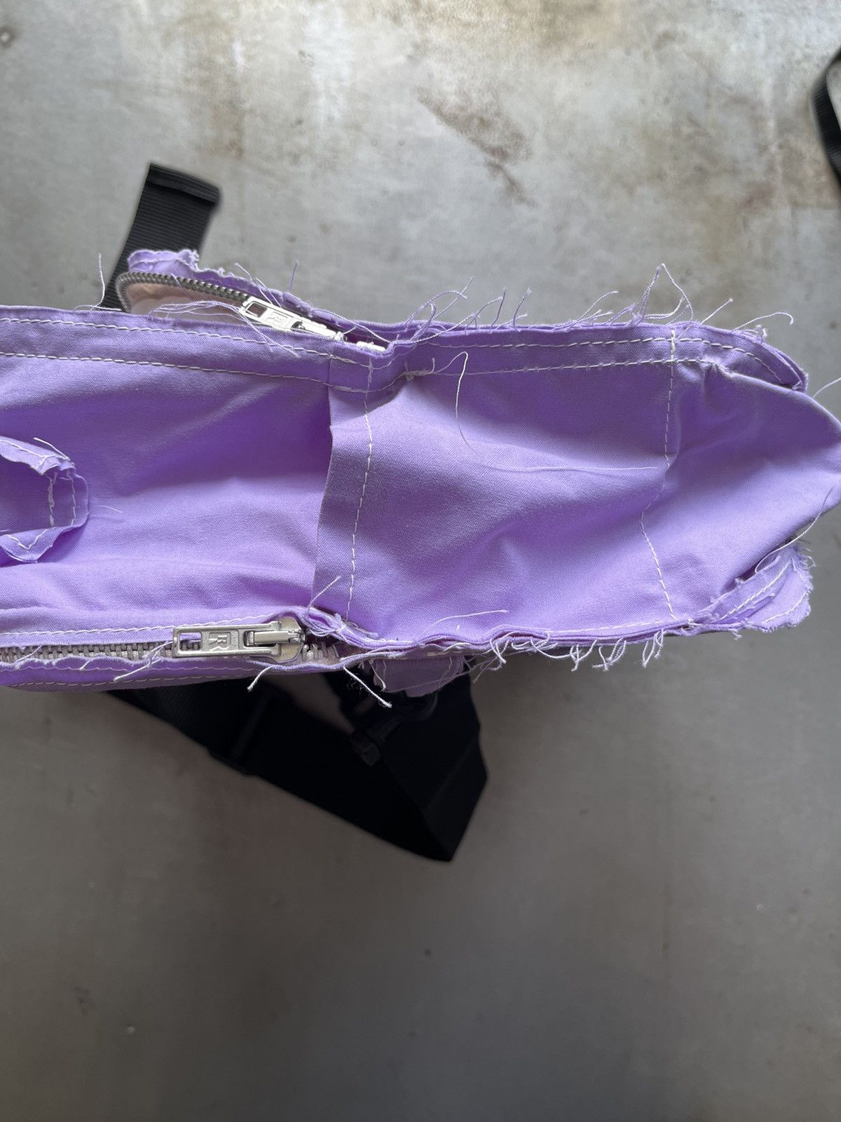 Camiel Fortgens Camiel Fortgens Waxed cotton lilac handbag Size ONE SIZE - 5 Thumbnail