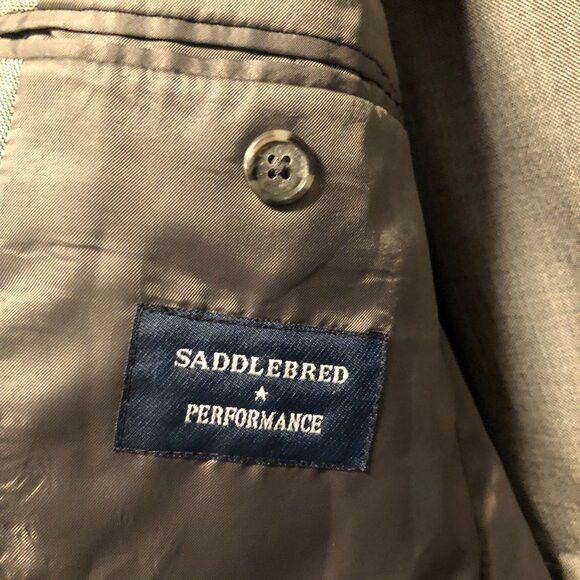 Saddlebred SADDLEBRED men's 2pc suit size: 42R pants: 36/30 Size 42R - 5 Thumbnail