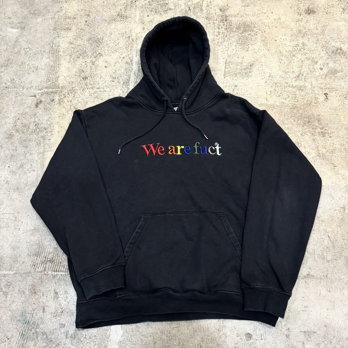 image of Fuct We Are All Fuct Hoodie! in Black, Men's (Size 2XL)
