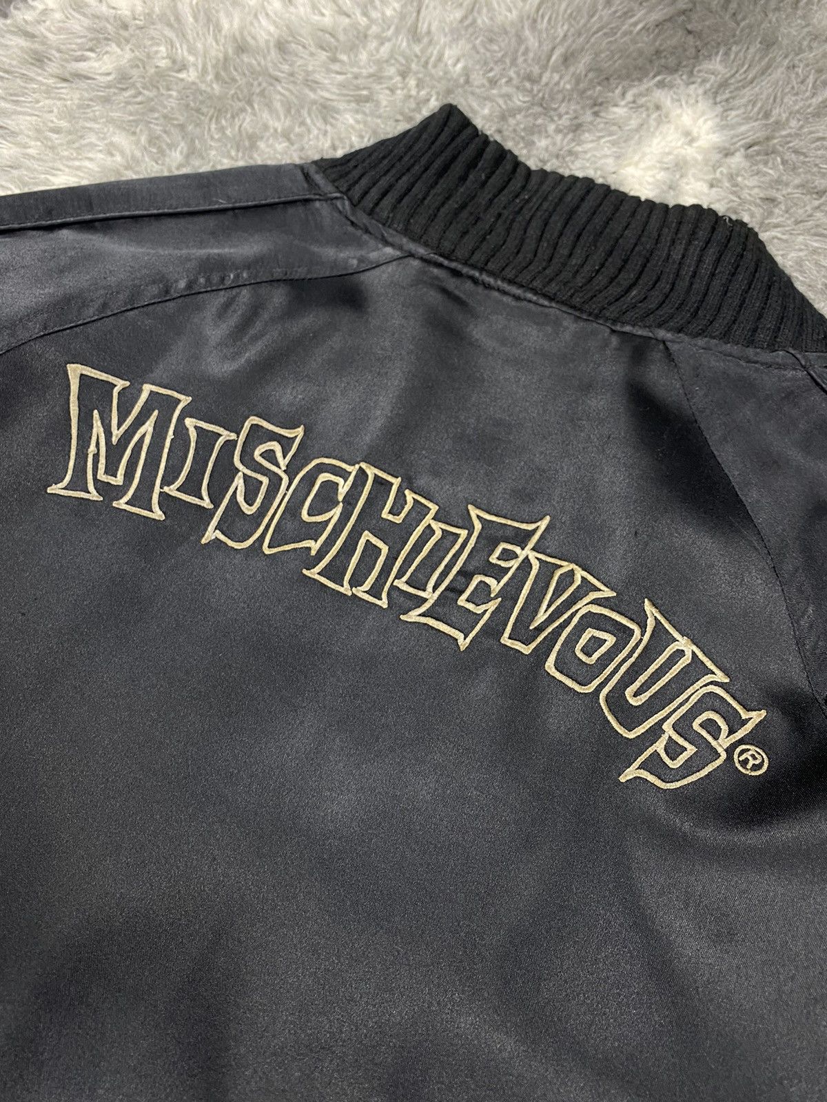 Japanese Brand × Seditionaries Mischievous Skunk Punk by Emi Nakayama Satin Quilted Bomber Size US M / EU 48-50 / 2 - 11 Thumbnail
