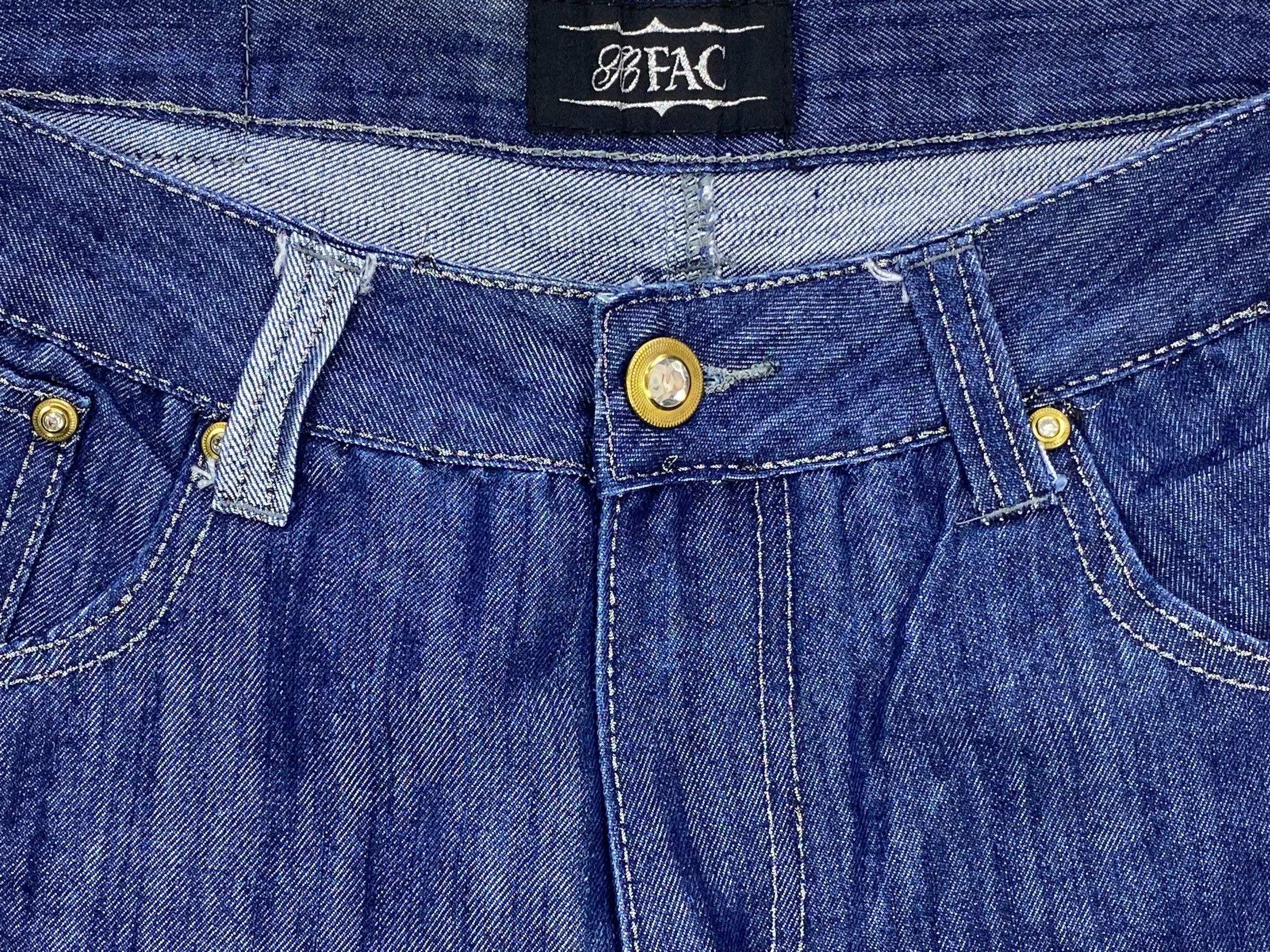 Other Fac Shiny Baggy Jeans Hip Hop Skateboards Jeans Size US 34 / EU 50 - 9 Thumbnail