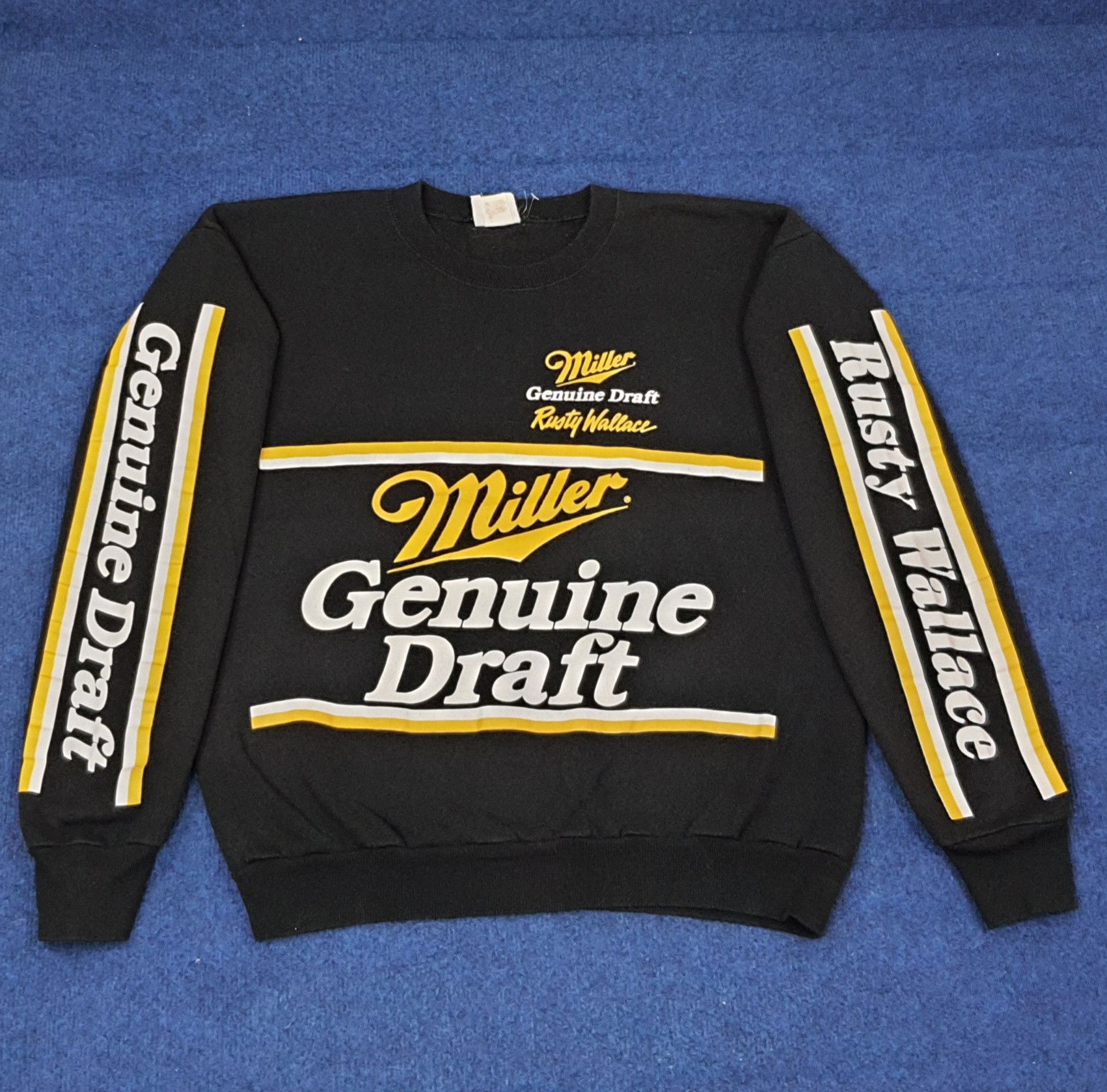 Lee Vintage Miller Genuine Draft Rusty Wallace Sweatshirt C226N3 Size US M / EU 48-50 / 2 - 1 Thumbnail