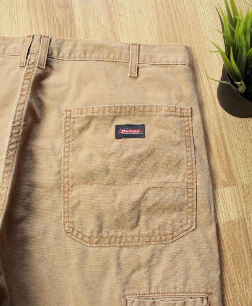 Dickies × Vintage 🔥 Vintage Dickies Work Denim Distressed Baggy Y2K Shorts Size US 36 / EU 52 - 2 Thumbnail
