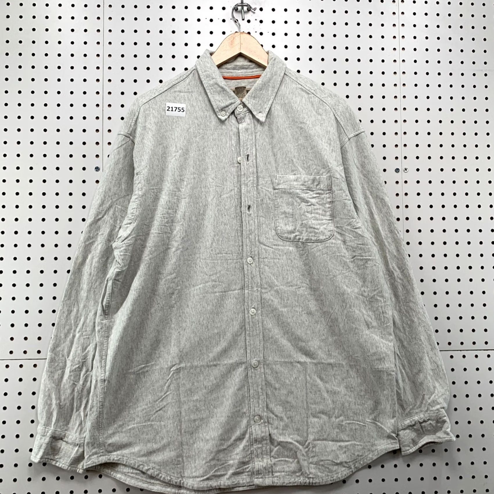 Duluth Trading Company Duluth Trading Company Button-Down Shirt Gray 100% Cotton Mens M Pocket Button-Up Shirt Size US M / EU 48-50 / 2 - 2 Thumbnail