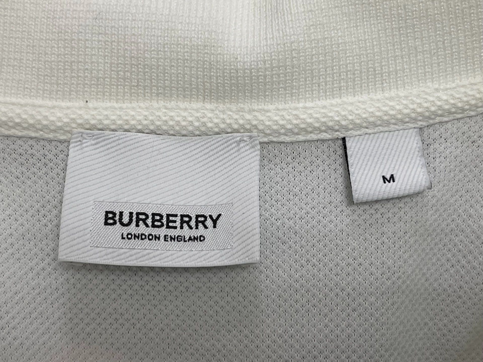 Burberry Burberry White Polo Shirt Men's M Size US M / EU 48-50 / 2 - 3 Thumbnail