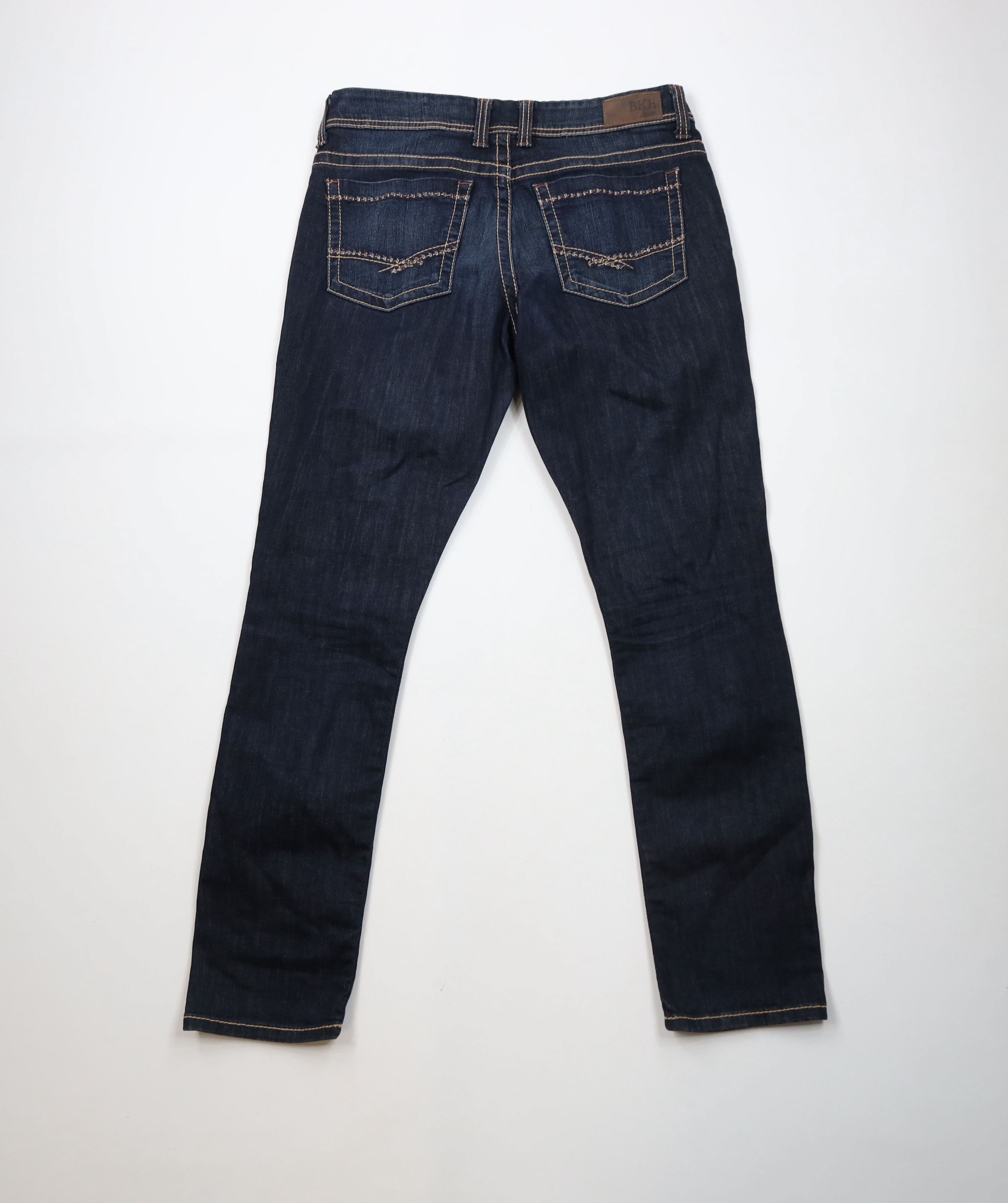 BKE × Vintage Buckle BKE Thick Stitch Stretch Culture Denim Jeans Blue Size 32" / US 10 / IT 46 - 10 Thumbnail