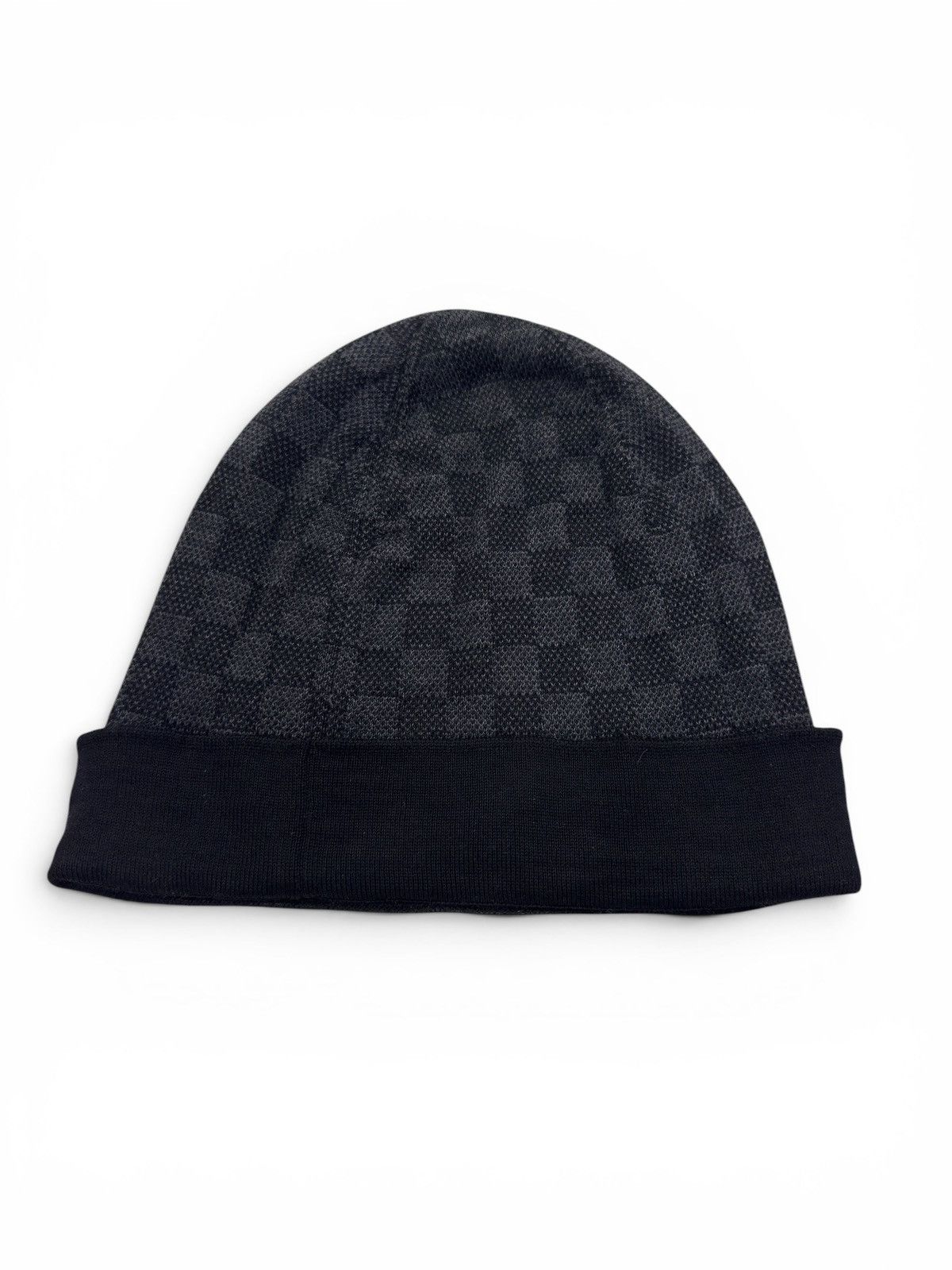 Louis Vuitton Louis Vuitton Damier Black Beanie Size ONE SIZE - 2 Thumbnail