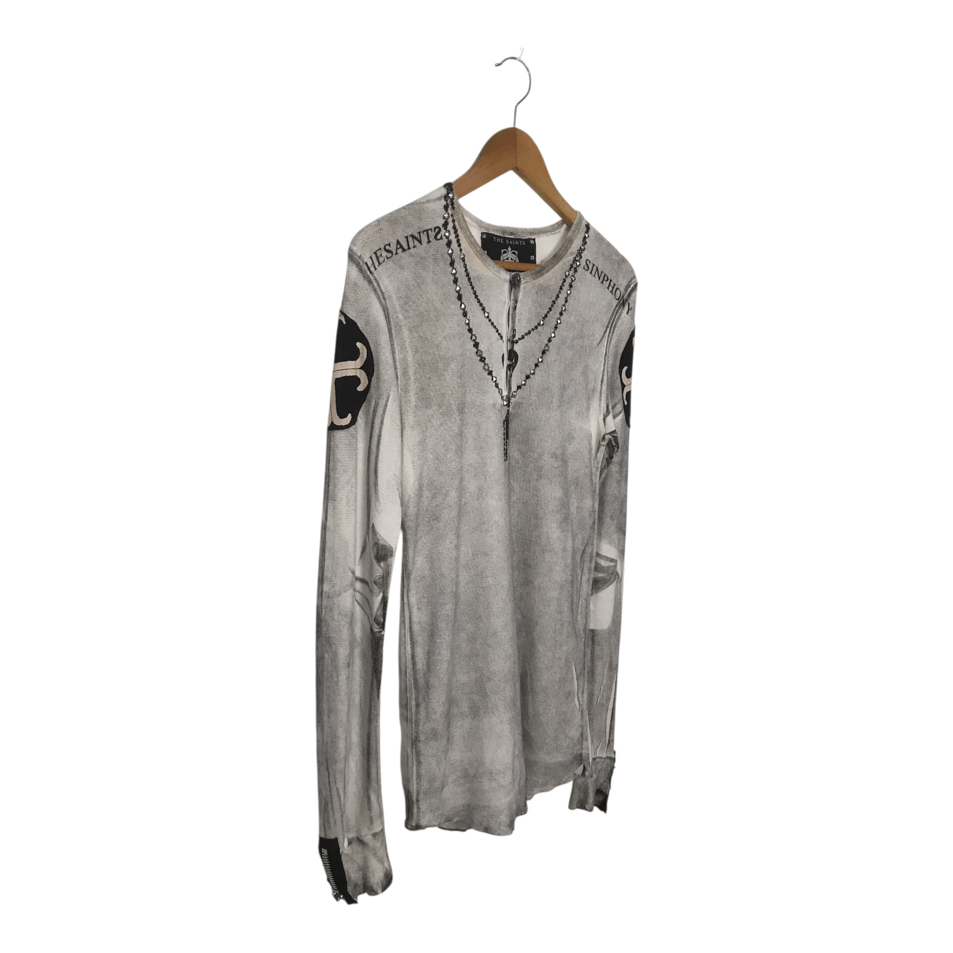 If Six Was Nine The Saint Sinphony distress Long Sleeve Size US XS / EU 42 / 0 - 3 Thumbnail