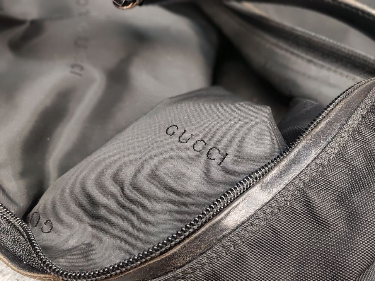 Gucci Vintage Gucci Black Nylon Authentic Shoulder Bag Size ONE SIZE - 20 Thumbnail