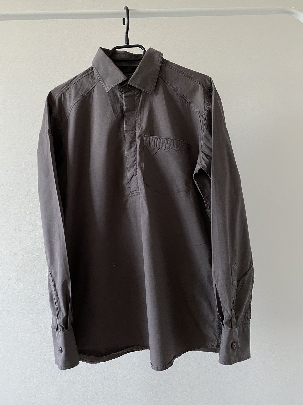 Maharishi Maharishi Hardy Bleachman Half Button Military style Shirt ...