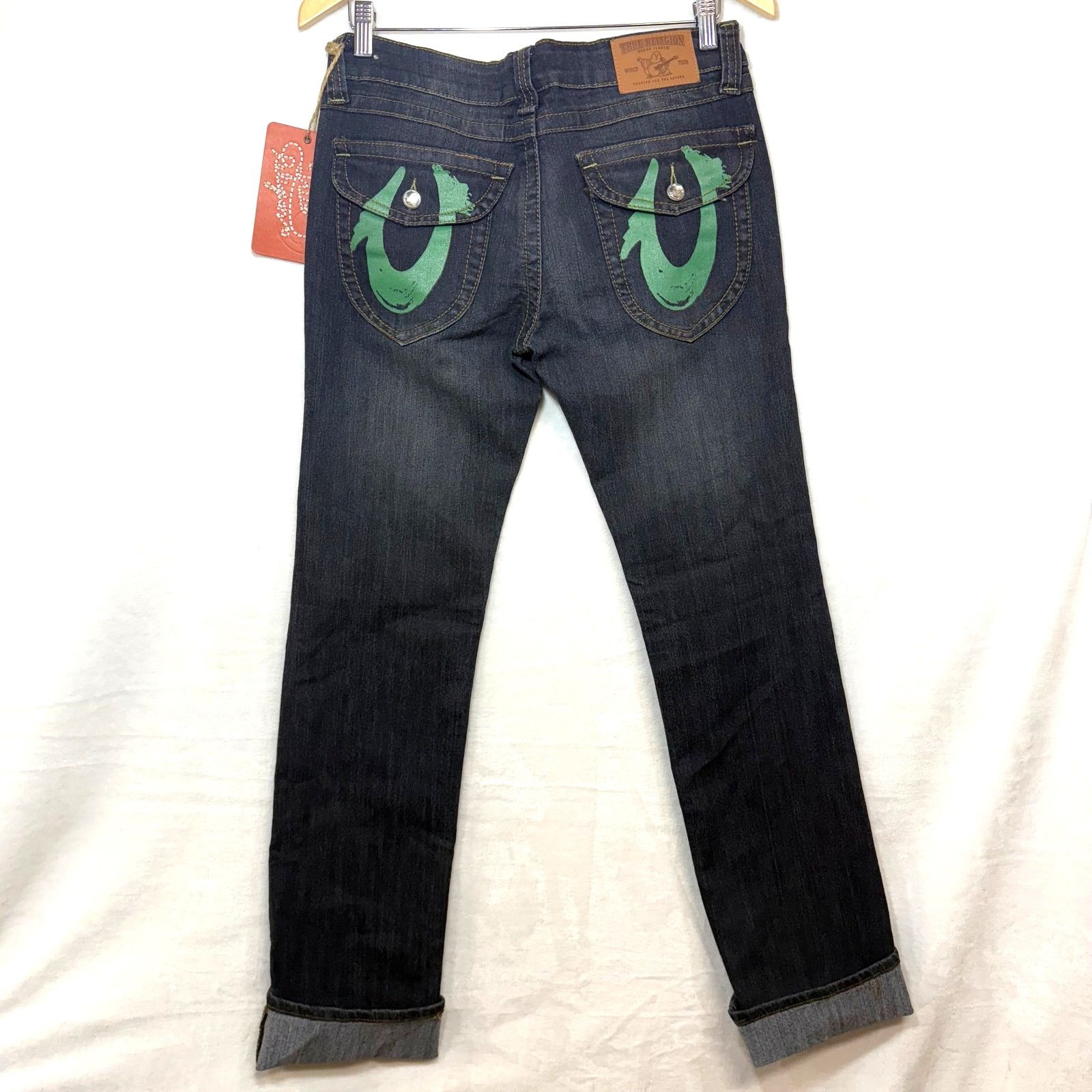 True Religion NWT True Religion 29 Joey Jeans Painted Straight Lowride Size 29" - 4 Thumbnail
