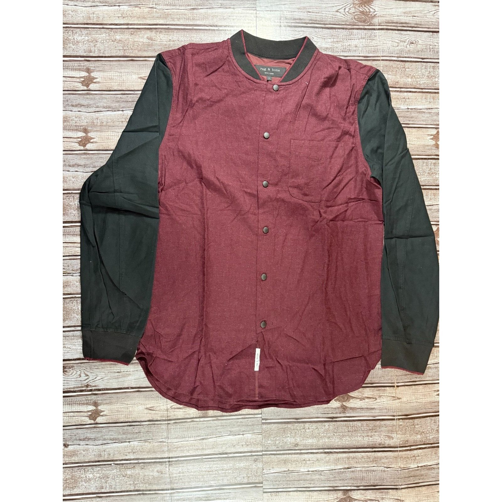 Rag & Bone rag & bone Paperweight Varsity Jacket shacket size M color b Size US M / EU 48-50 / 2 - 1 Thumbnail