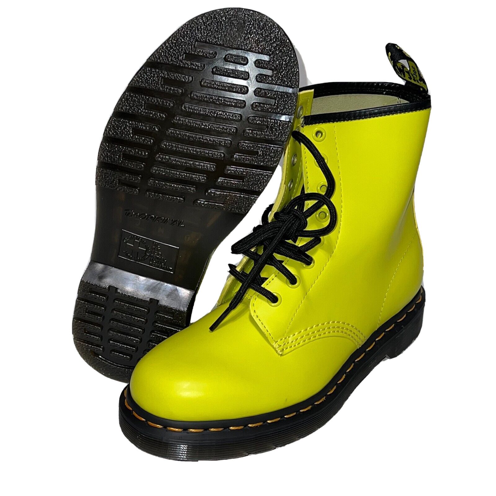 Dr. Martens Dr Martens 1460 8 Eye Combat Boots Yellow Women's Size 7 Size US 7 / IT 37 - 12 Thumbnail