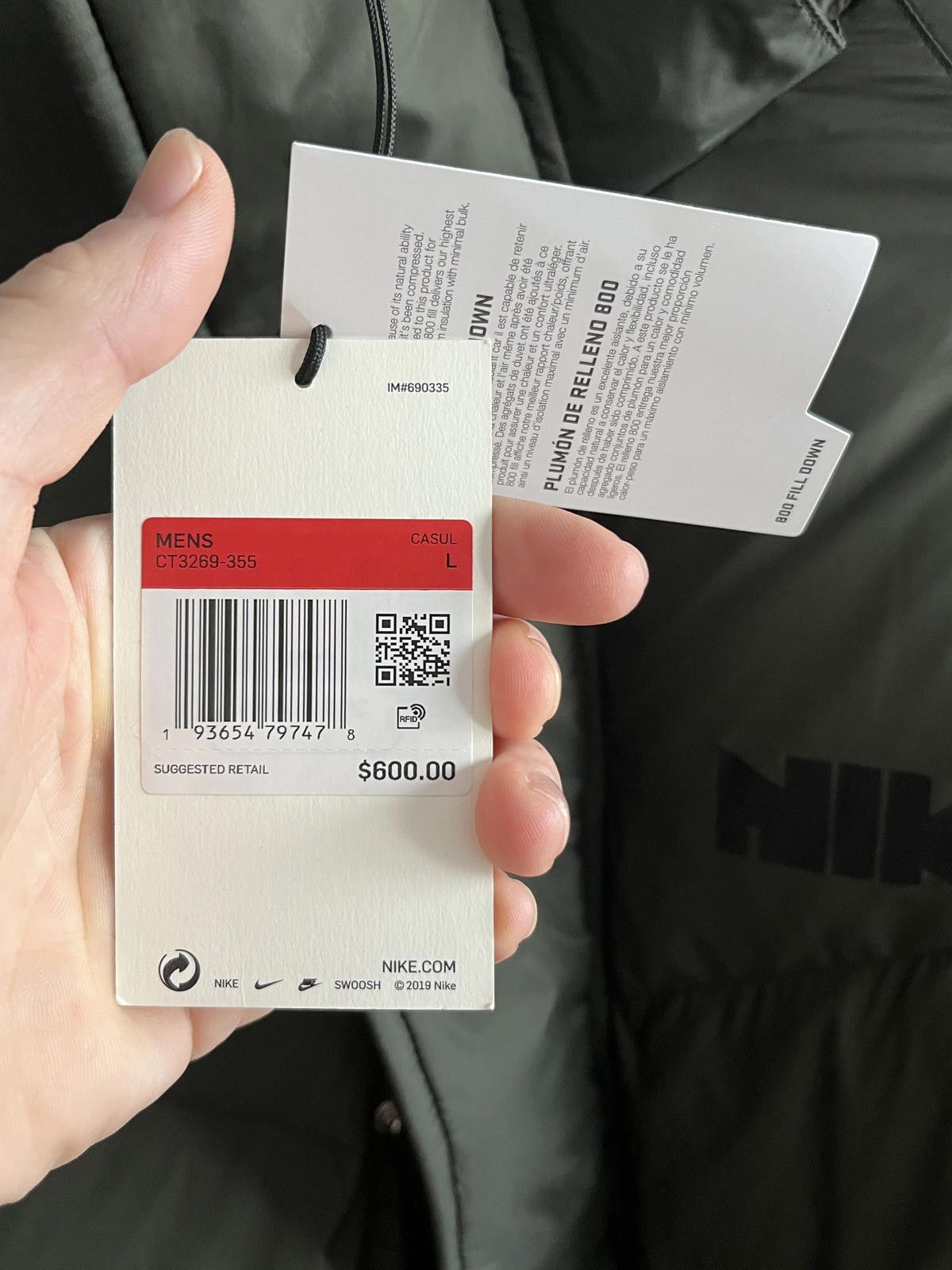 Nike Nike x Sacai Parka Sequoia Size US L / EU 52-54 / 3 - 3 Thumbnail