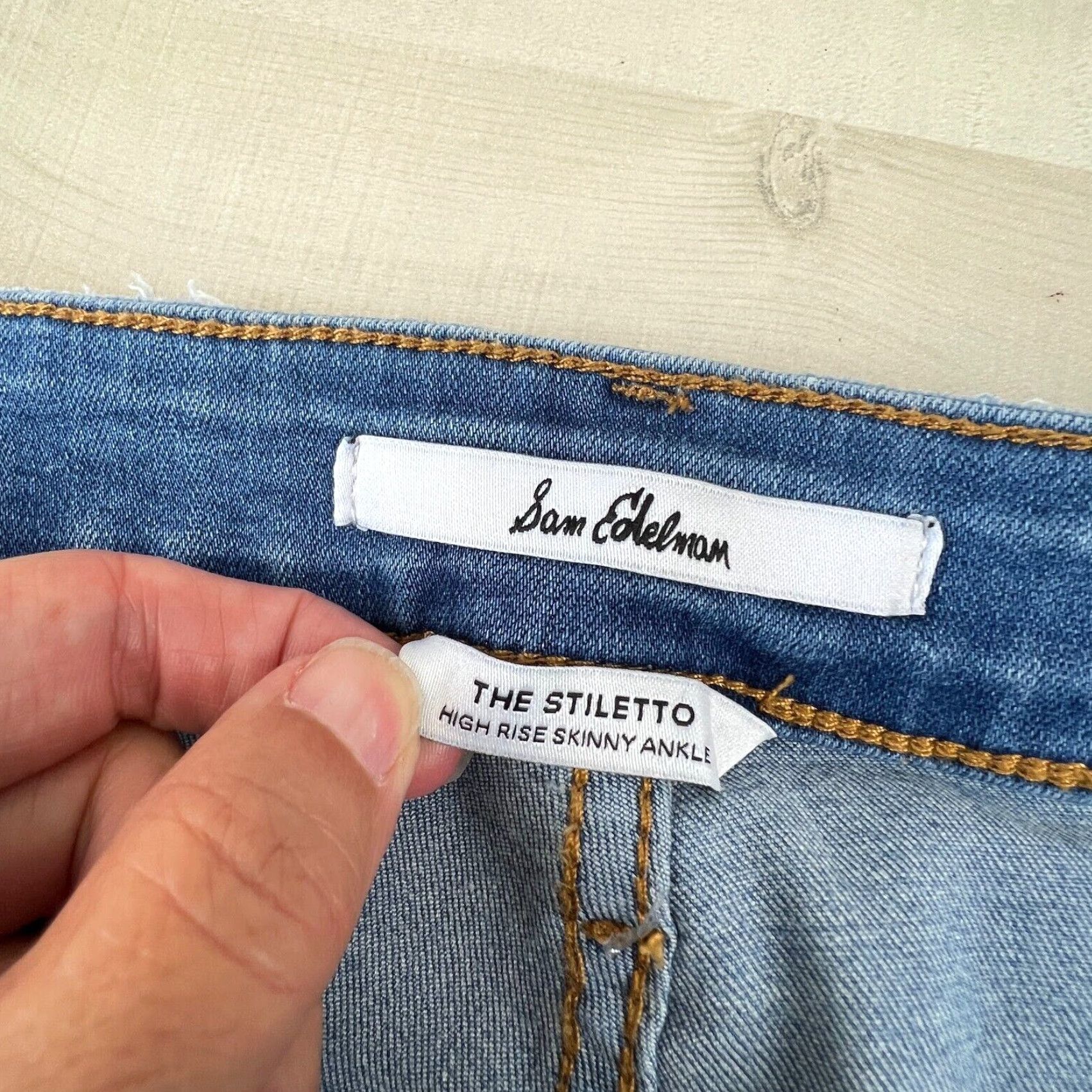 Sam Edelman Sam Edelman Womens High Rise Skinny Ankle Jeans 27 Light Blue Denim Stretch Size 27" / US 4 / IT 40 - 4 Thumbnail