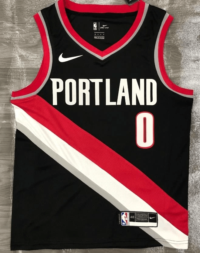 NBA Portland Trail Blazers #0 Damian Lillard Jersey Size US M / EU 48-50 / 2 - 1 Thumbnail