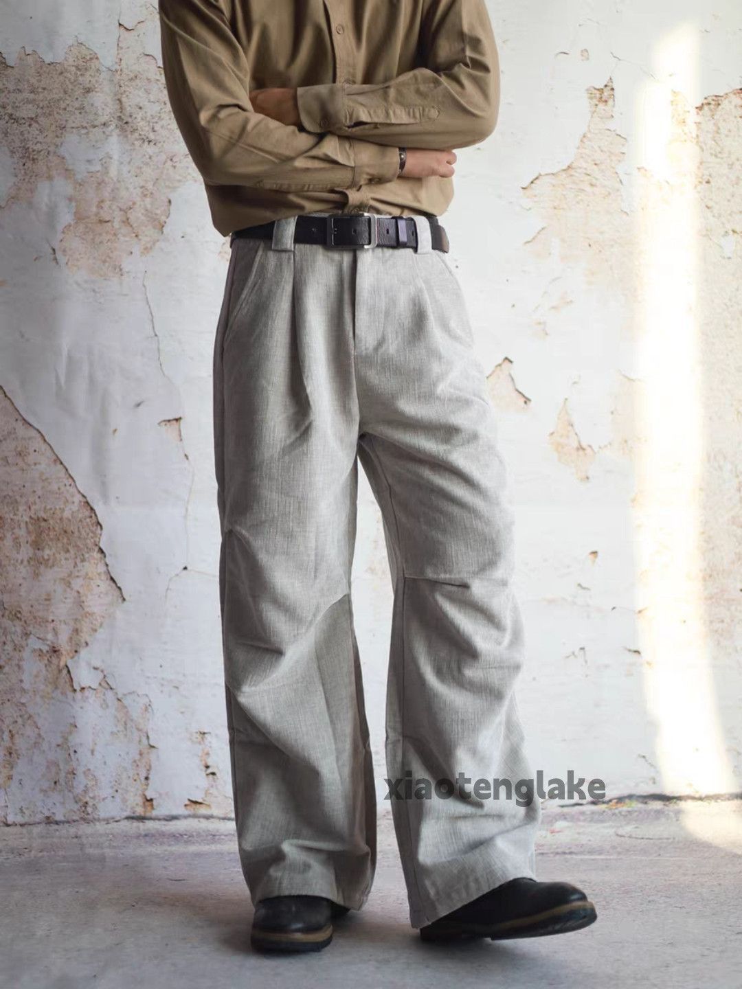Vintage ltx vintage loose baggy pleated yuppie cargo work pants Size US 32 / EU 48 - 3 Thumbnail