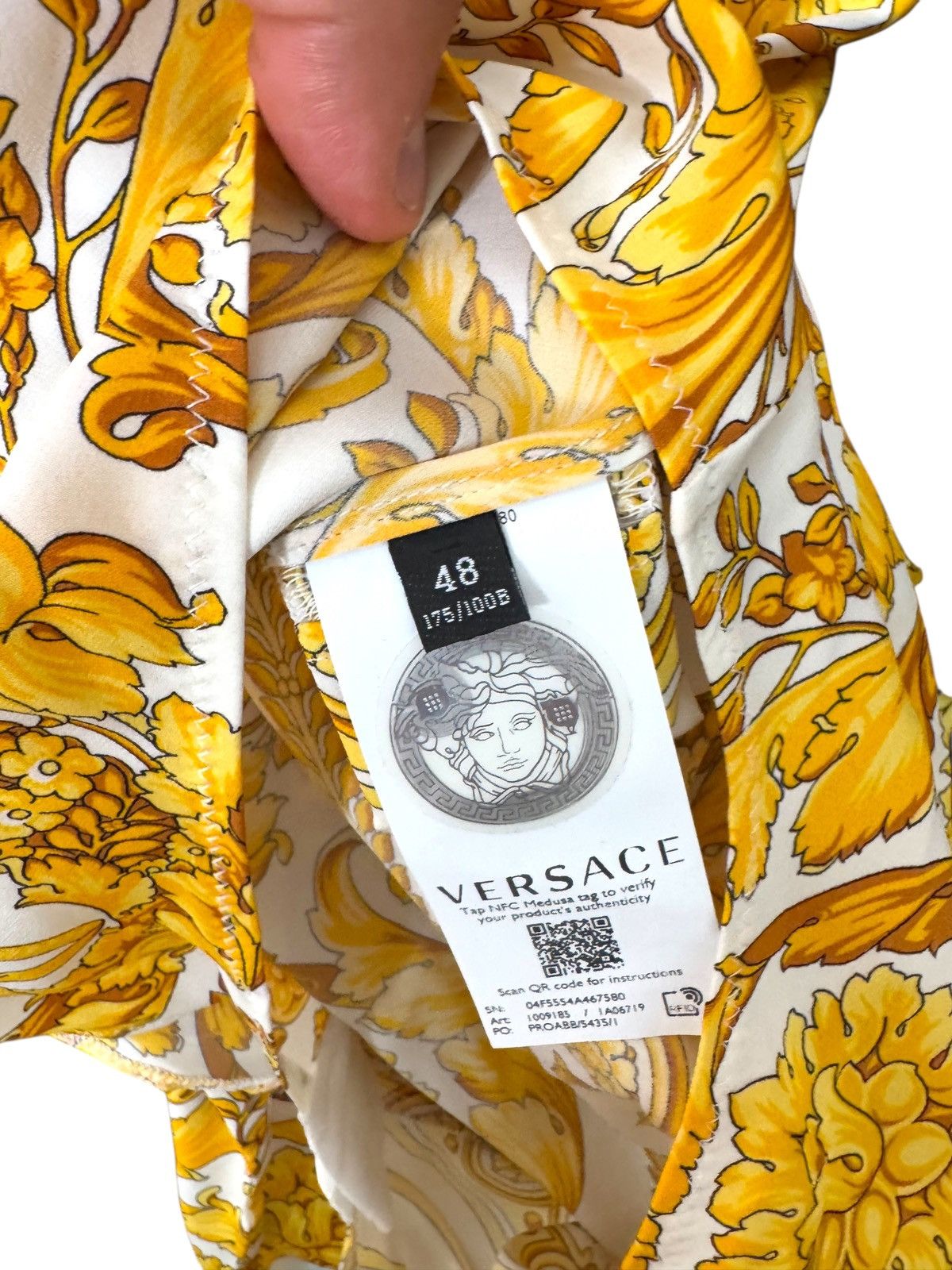Versace Versace Baroque Silk Bodysuit Size 48 – New with Tags Size XL / US 12-14 / IT 48-50 - 8 Thumbnail
