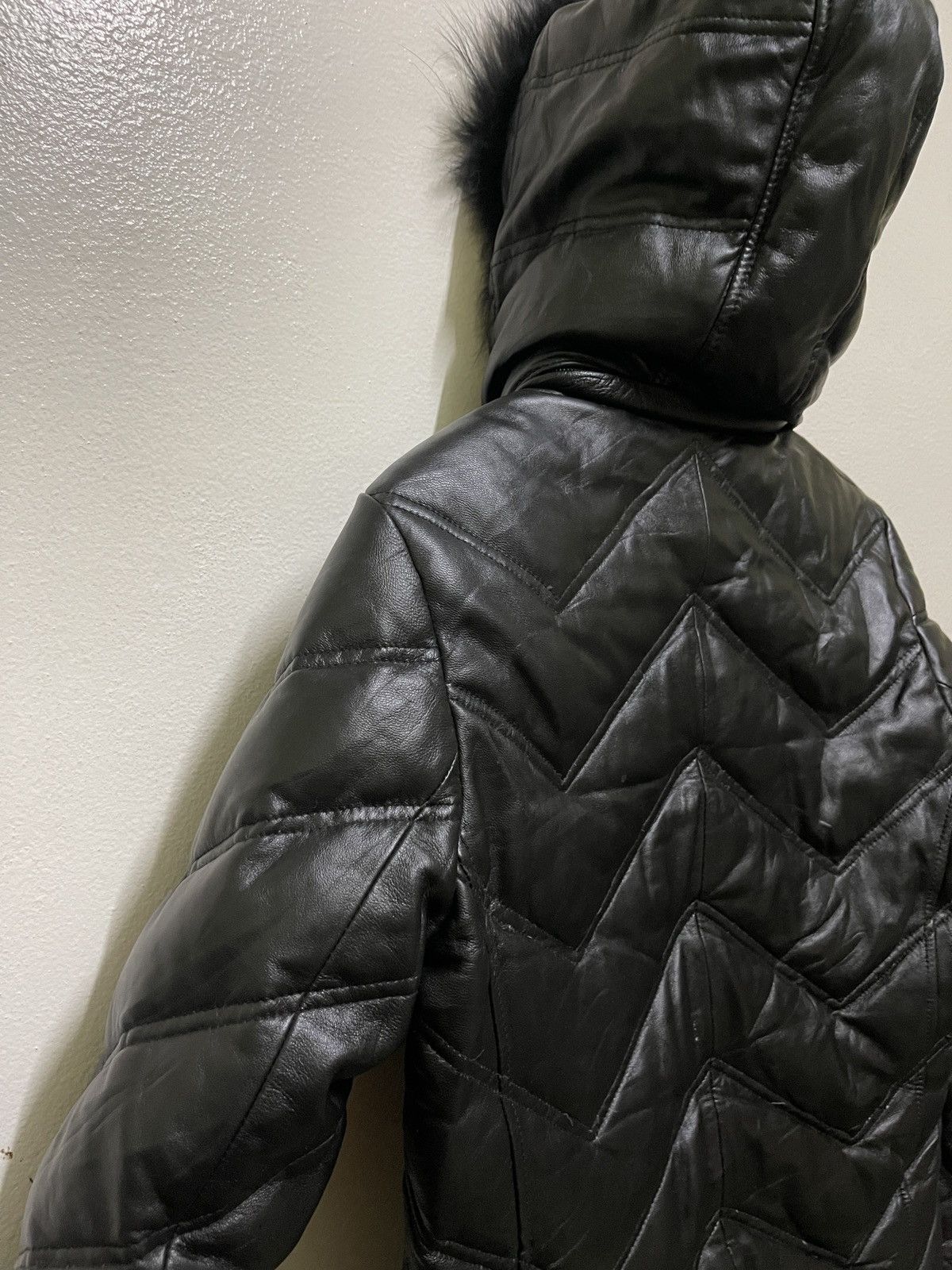 JACKROSE Jackrose Puffer Leather Jacket Attach Fur Hoodie Size US L / EU 52-54 / 3 - 10 Thumbnail