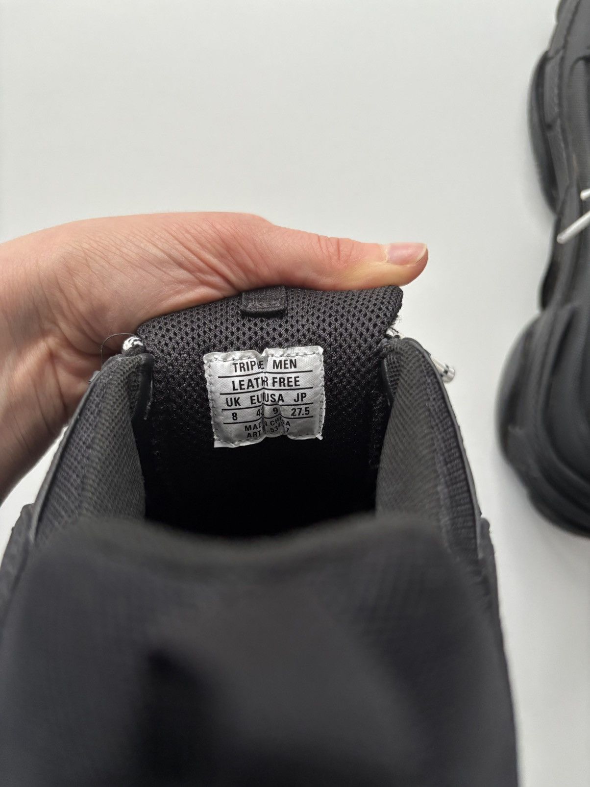 Balenciaga Balenciaga Triple S Black – Size 42 – Near Mint Condition Size US 9 / EU 42 - 12 Thumbnail