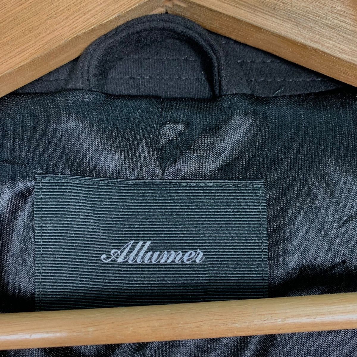 Japanese Brand ALLUMER Double Collar Jacket #0380-C17 Size US XS / EU 42 / 0 - 16 Thumbnail