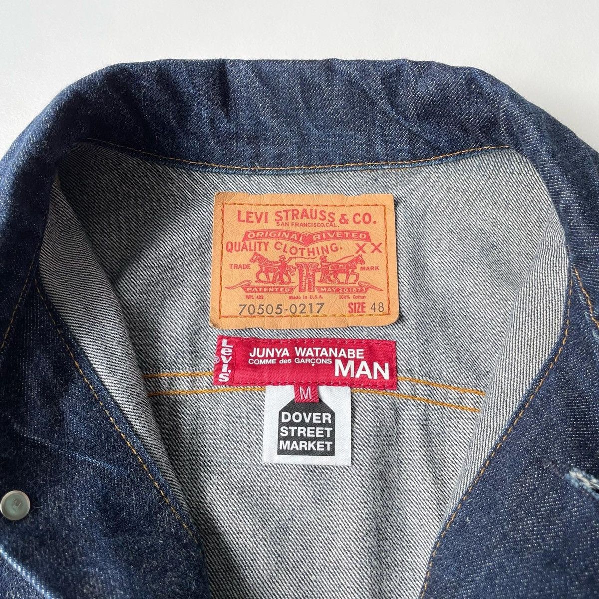 Comme des Garcons A/W 05 Re Worked Blue Denim Jacket Size US M / EU 48-50 / 2 - 3 Thumbnail