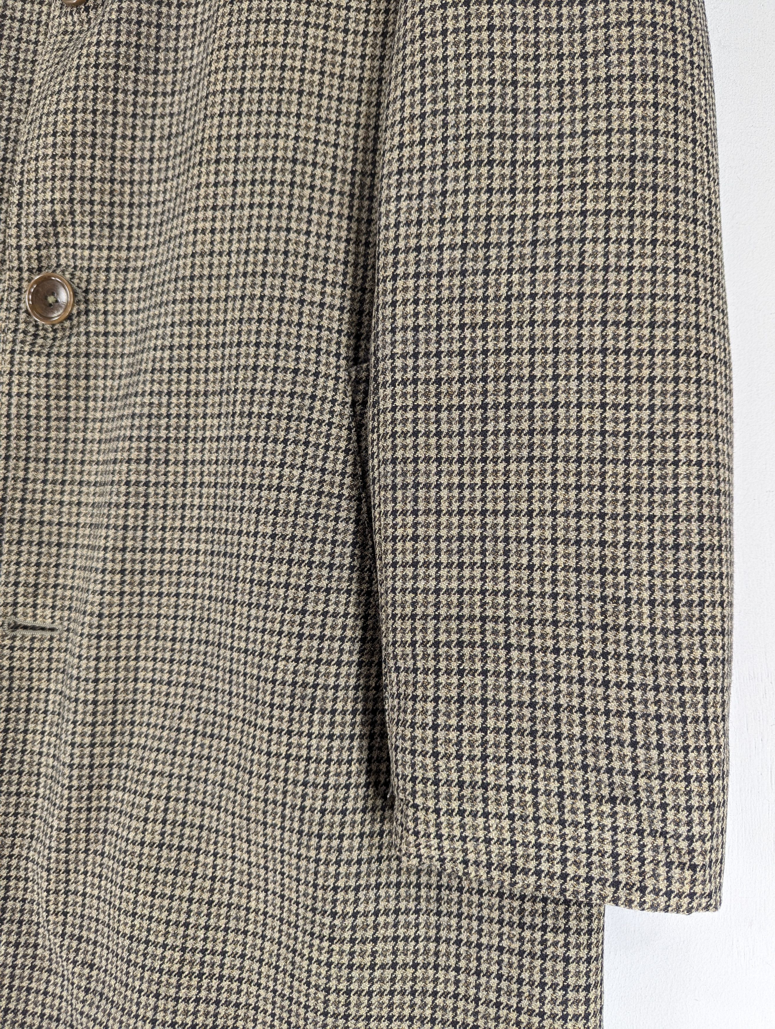 Herno Vintage Herno Houndstooth Wool Long Coat Jacket Size L / US 10 / IT 46 - 4 Thumbnail