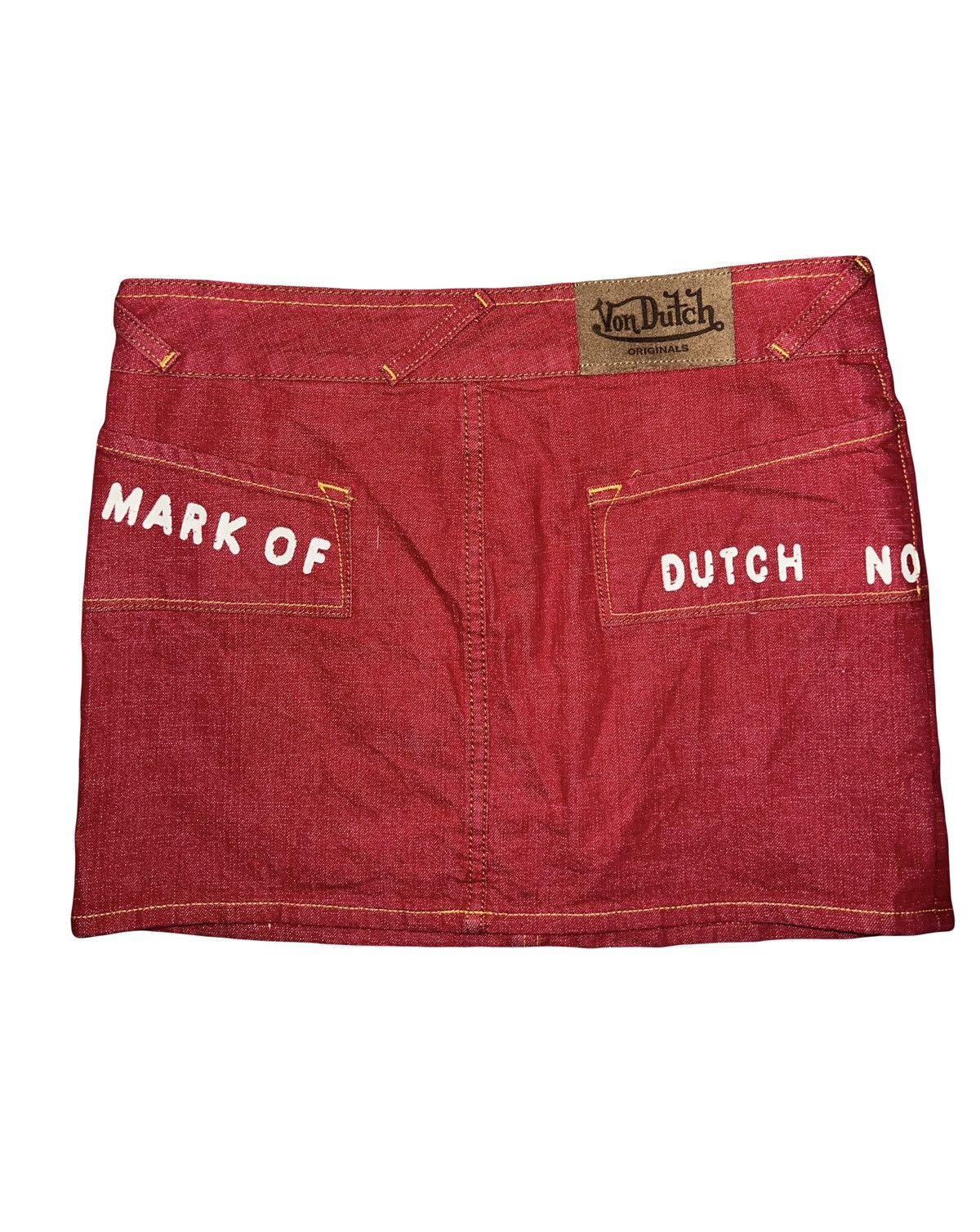 Von Dutch RARE Vondutch Y2k racing print mini skirt 🥀💋 Size 26" / US 2 / IT 38 - 2 Thumbnail