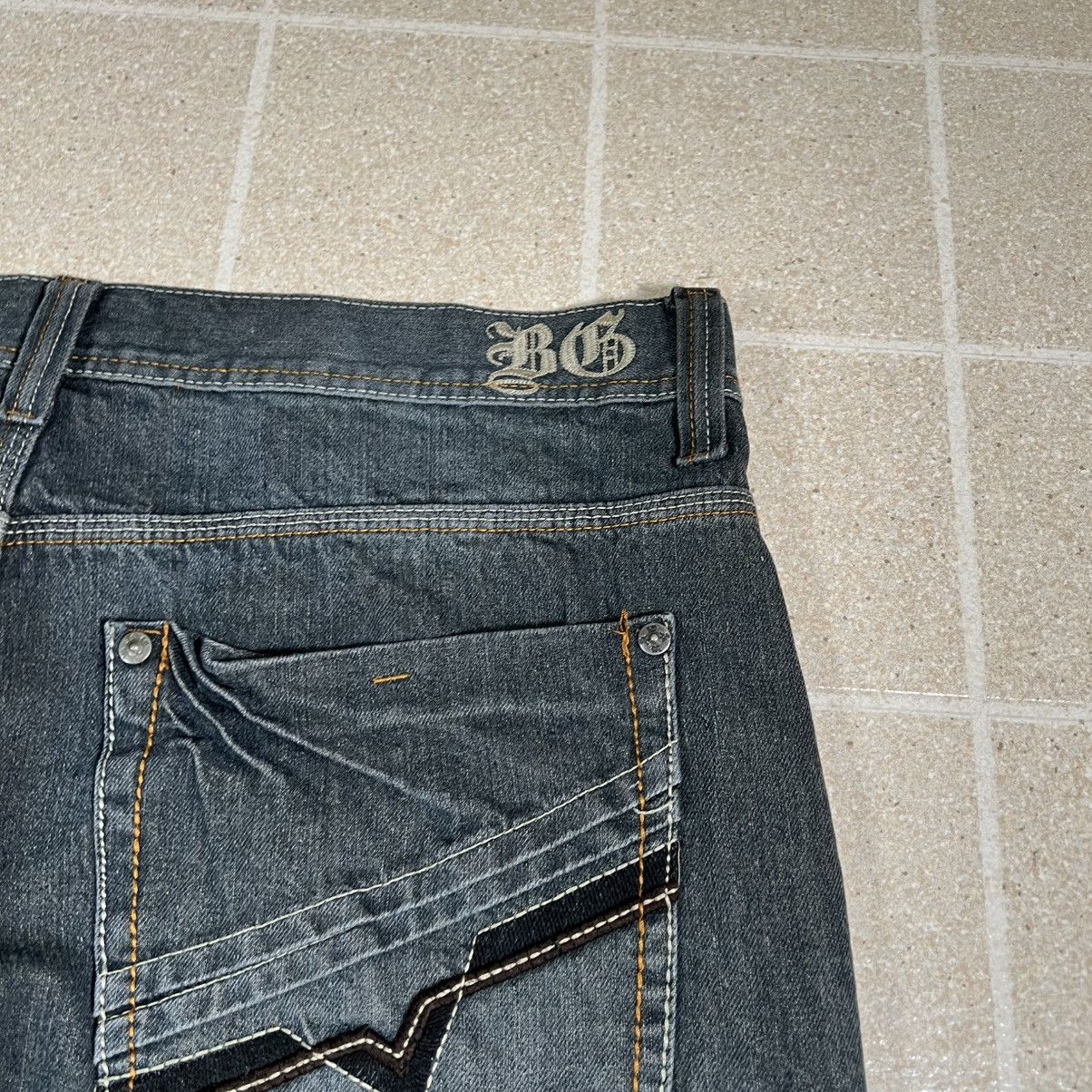 Blue Gear Y2K Blue Gear Baggy Embroidered Embellished Jeans Wide Leg Size US 40 / EU 56 - 3 Thumbnail