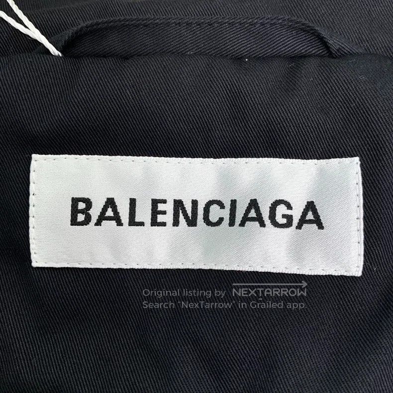 Balenciaga Balenciaga Black Cotton Hooded Multi-Pocket Jacket Size XS / US 0-2 / IT 36-38 - 5 Thumbnail