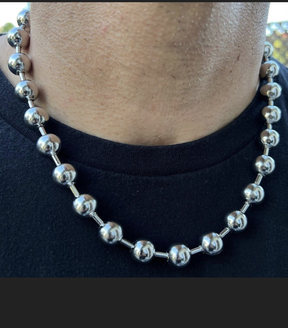 Jewelry 12mm Ball Chain necklace Size ONE SIZE - 1 Thumbnail