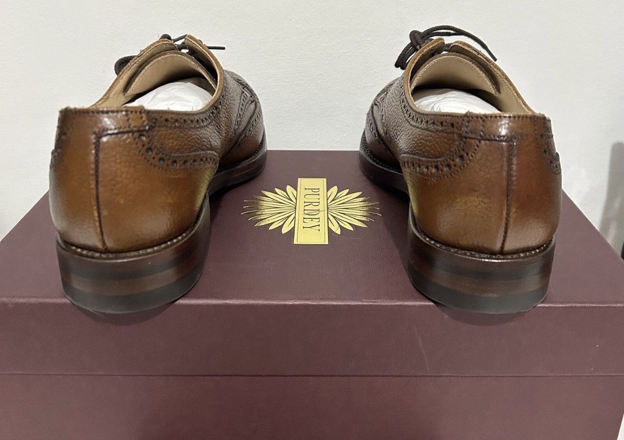 Purdey Purdey Women’s Calf Leather Brogue Size-7.5 UK Size US 10 / IT 40 - 4 Thumbnail